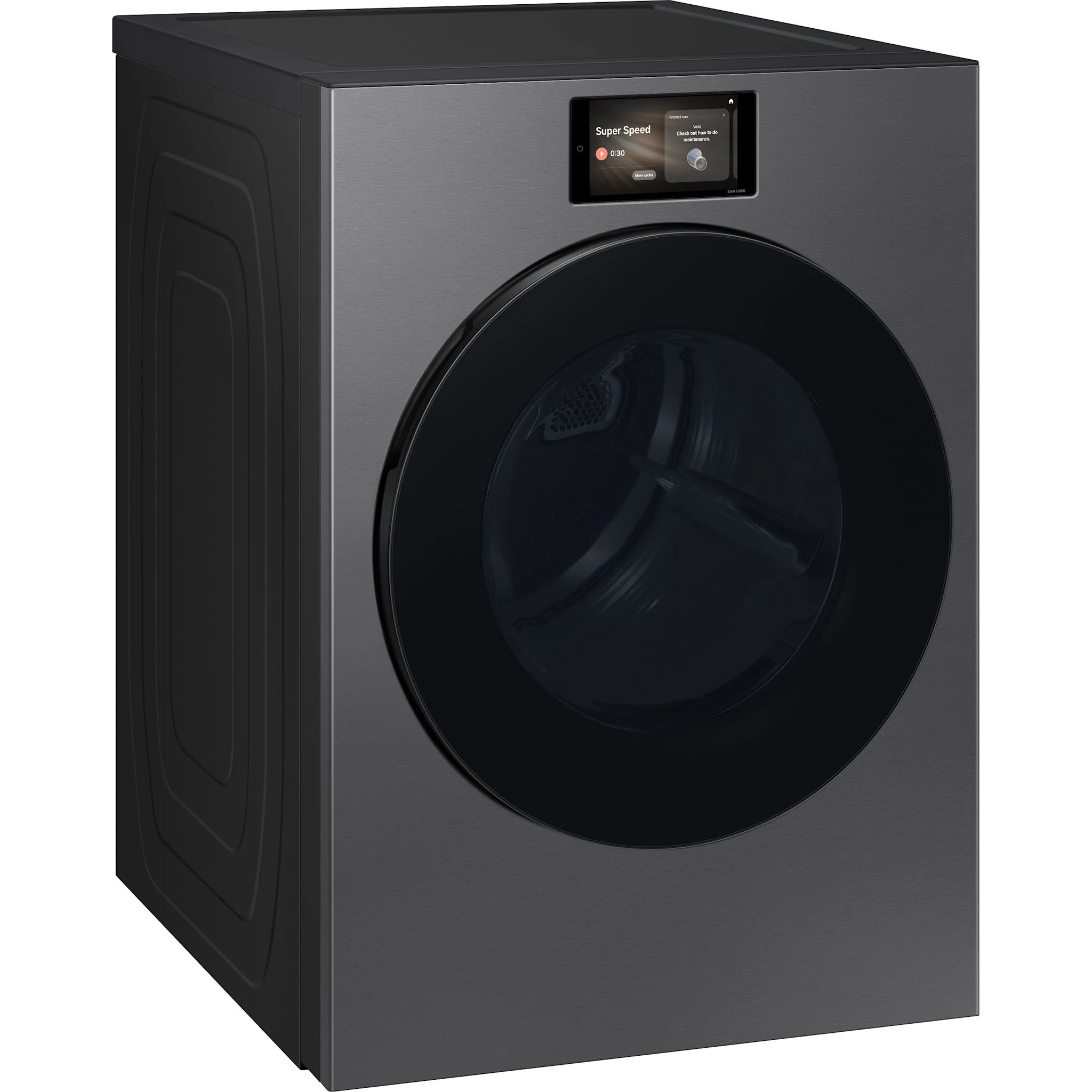 Samsung Front Load Dryer (DV90F53AESAC) - Dark Steel - Image 2