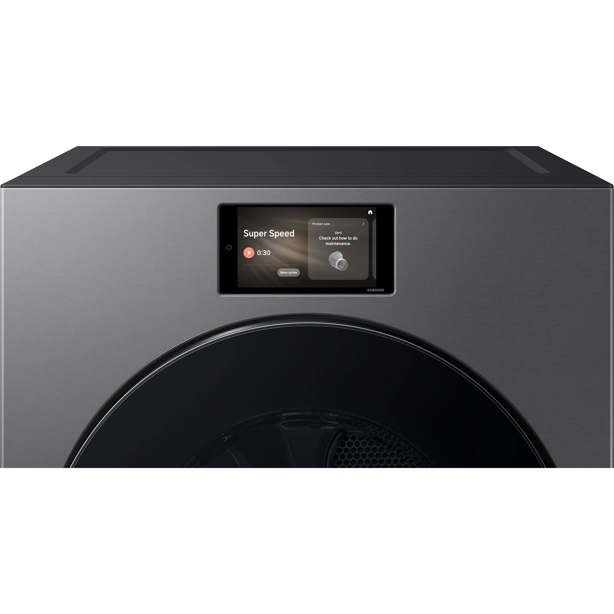 Samsung Front Load Dryer (DV90F53AESAC) - Dark Steel - Image 5