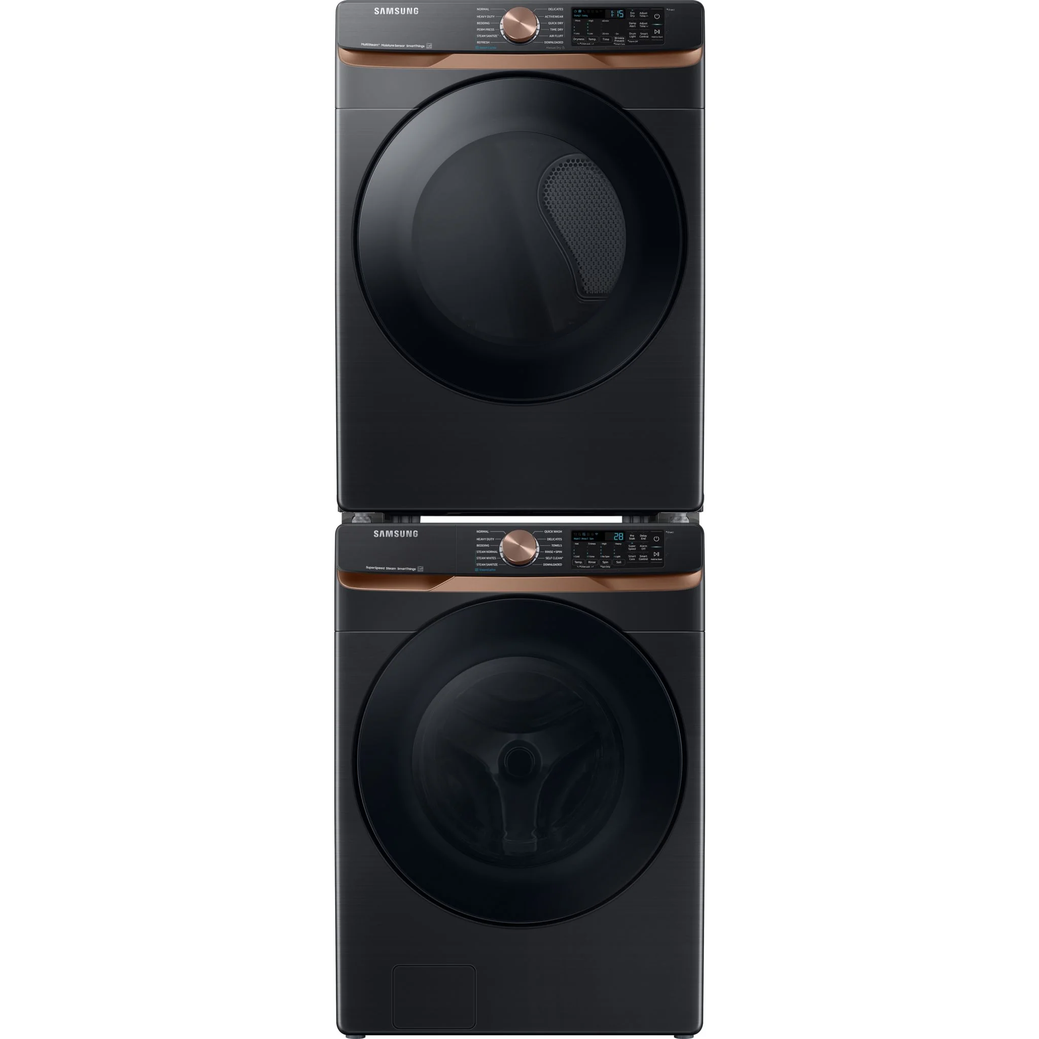 Samsung Front Load Pair (WF50BG8300AVUS-DVE50BG8300VAC) - Black - Image 2