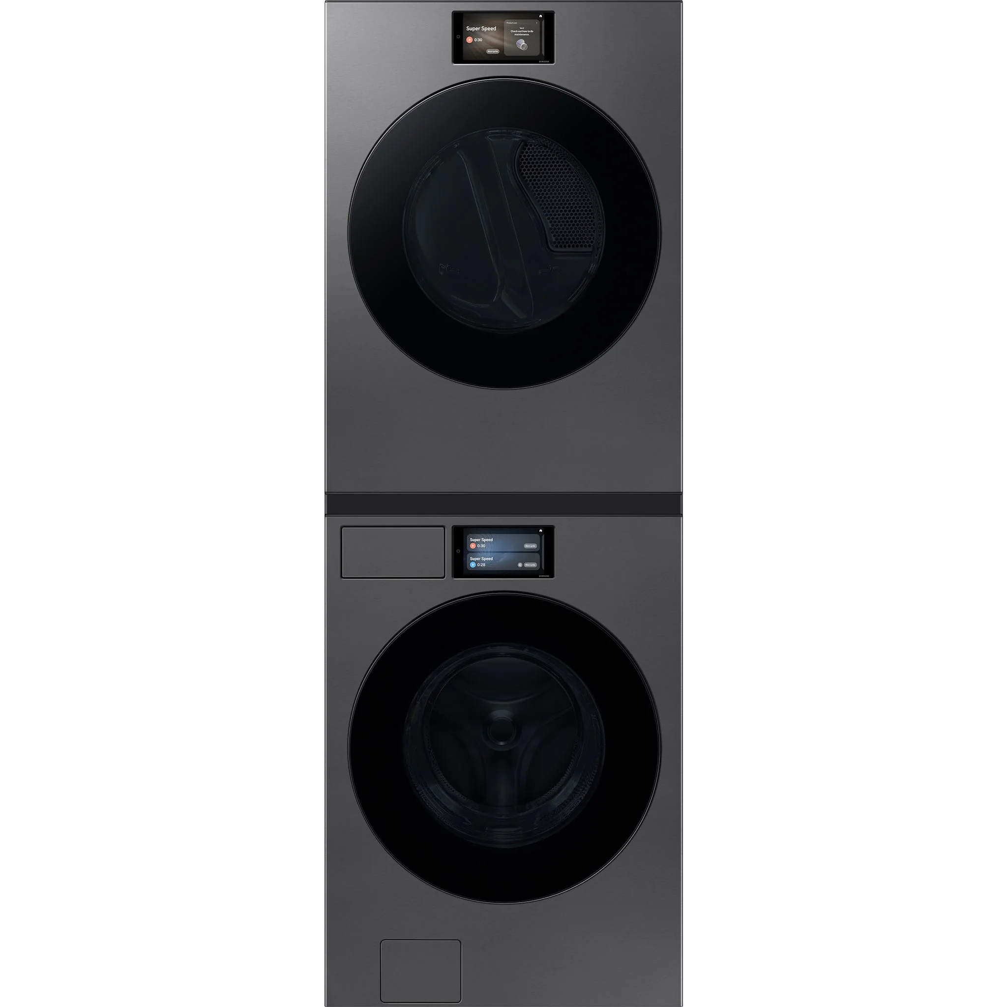 Samsung Front Load Pair (WF90F53ADSA5-DV90F53AESAC) - Dark Steel - Image 2