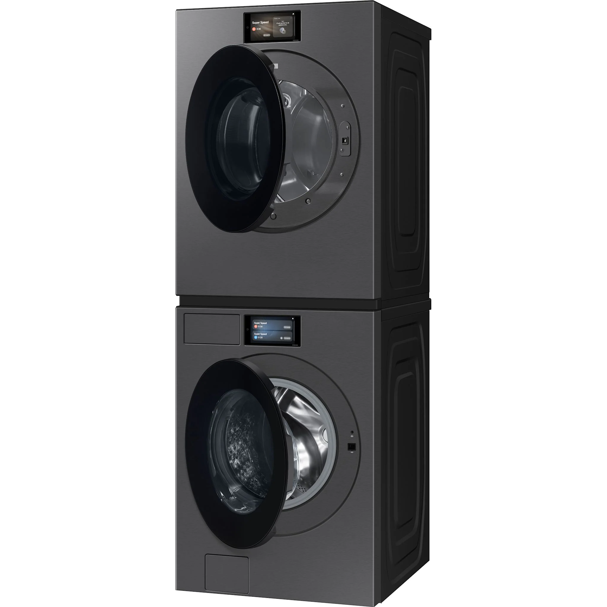 Samsung Front Load Pair (WF90F53ADSA5-DV90F53AESAC) - Dark Steel - Image 3