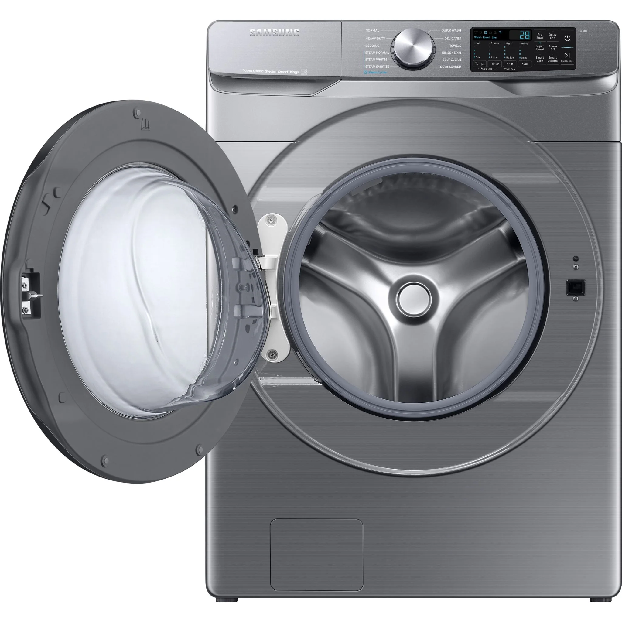 Samsung Front Load Washer (WF45B6300AP) - Grey - Image 5