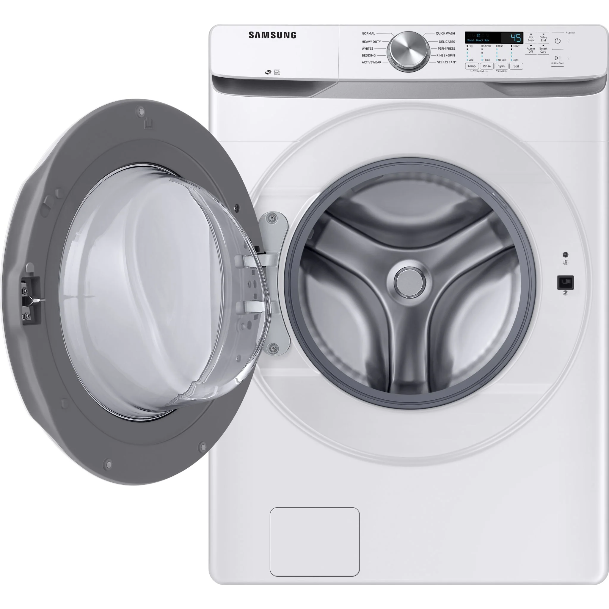 Samsung Front Load Washer (WF45T6000AW) - White - Image 6