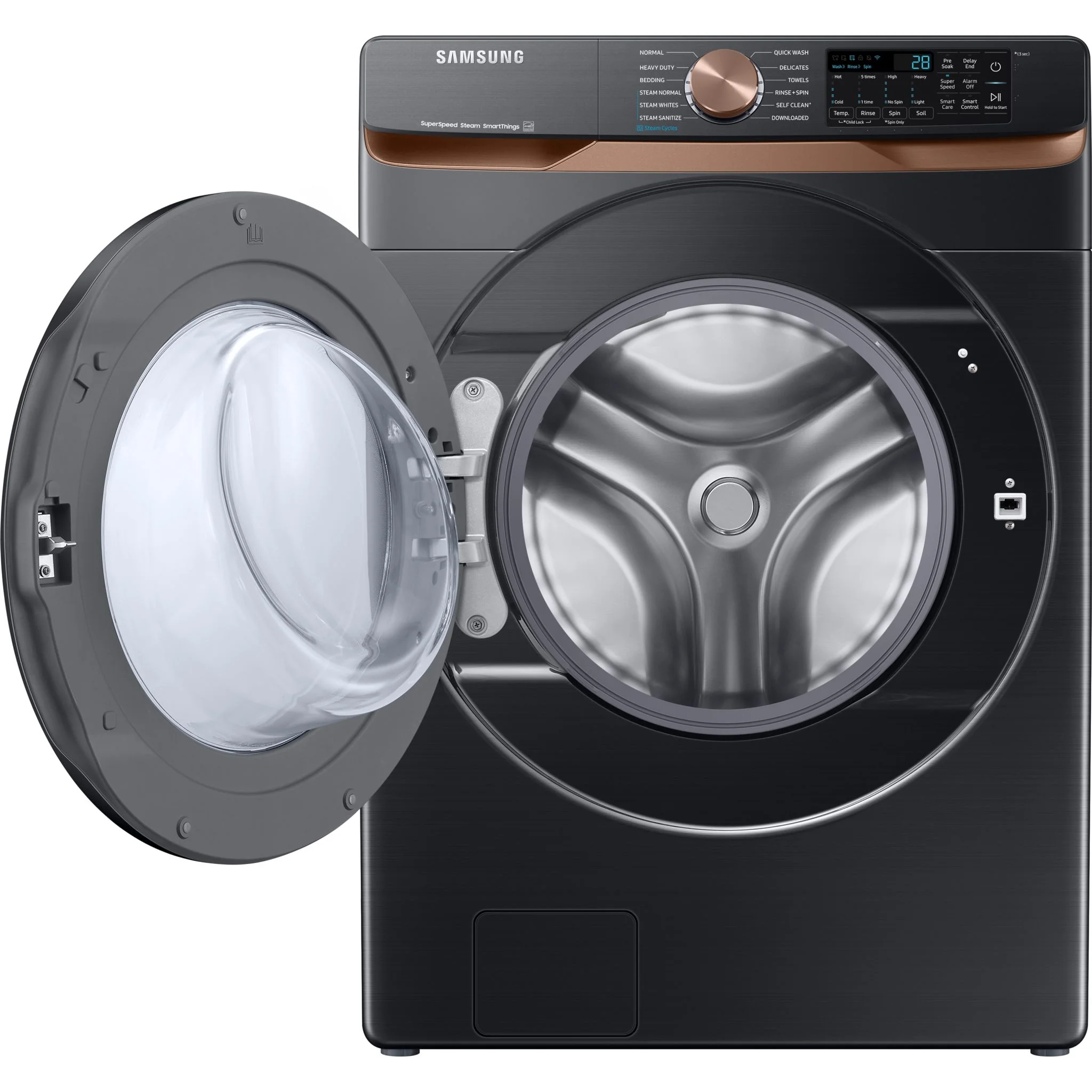 Samsung Front Load Washer (WF50BG8300AVUS) - Black - Image 5