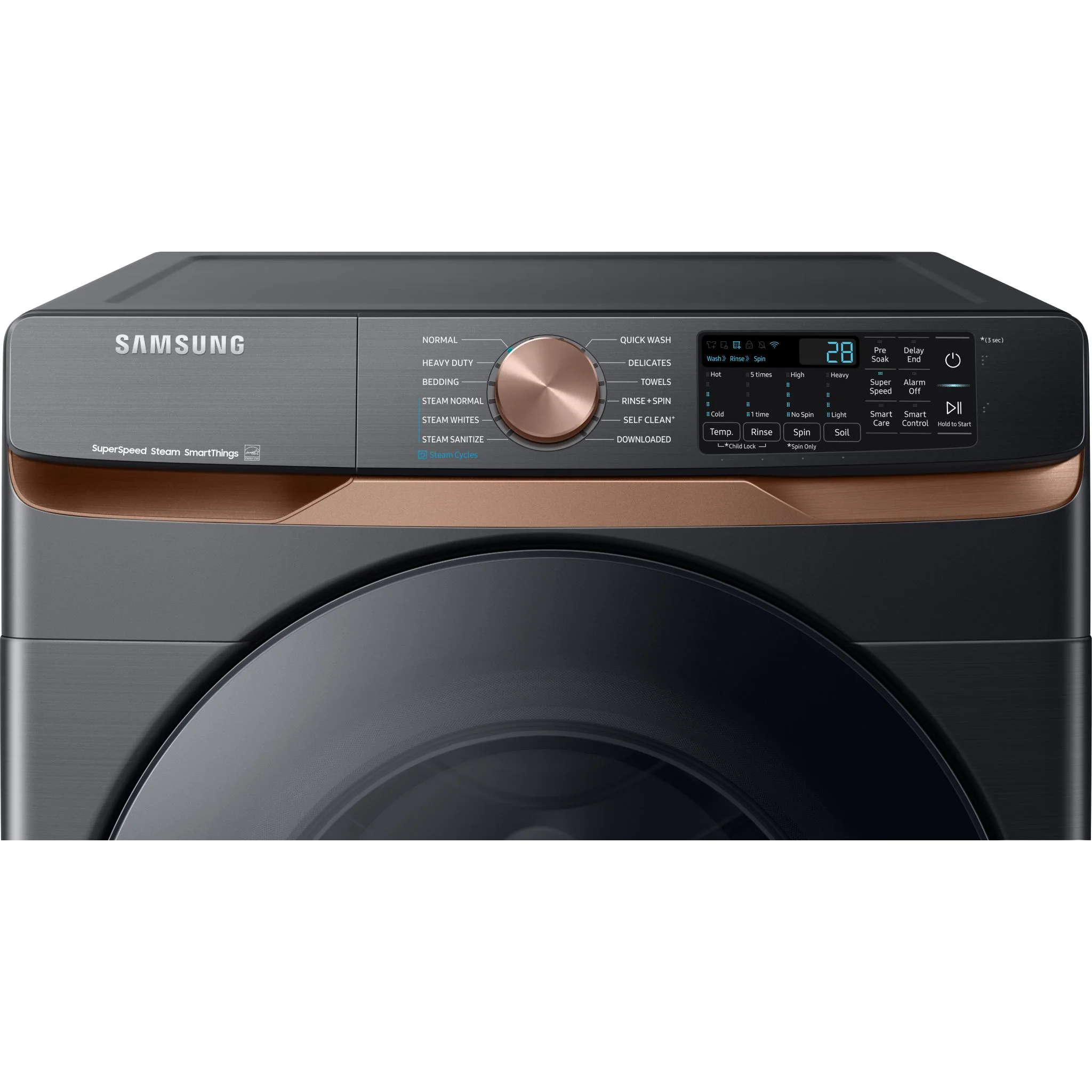 Samsung Front Load Washer (WF50BG8300AVUS) - Black - Image 9