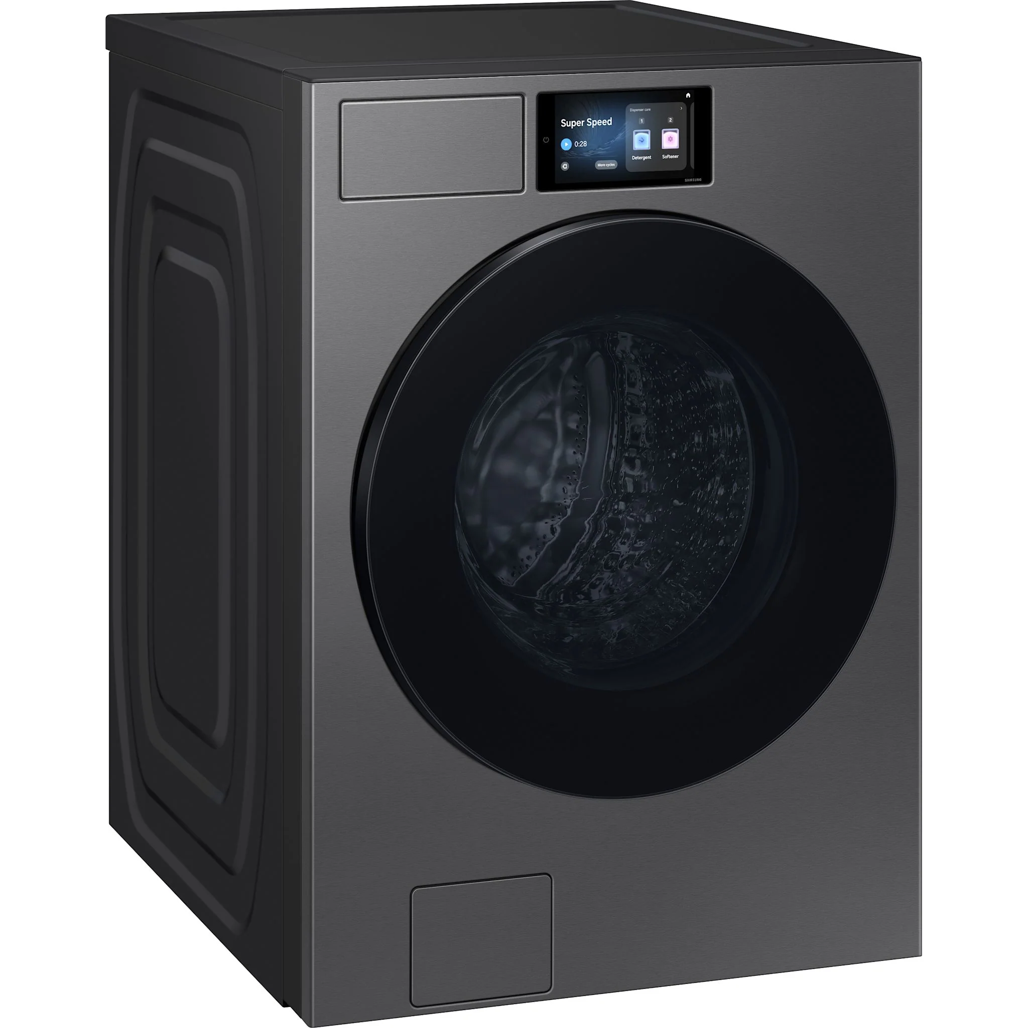 Samsung Front Load Washer (WF90F53ADSA5) - Dark Steel - Image 2