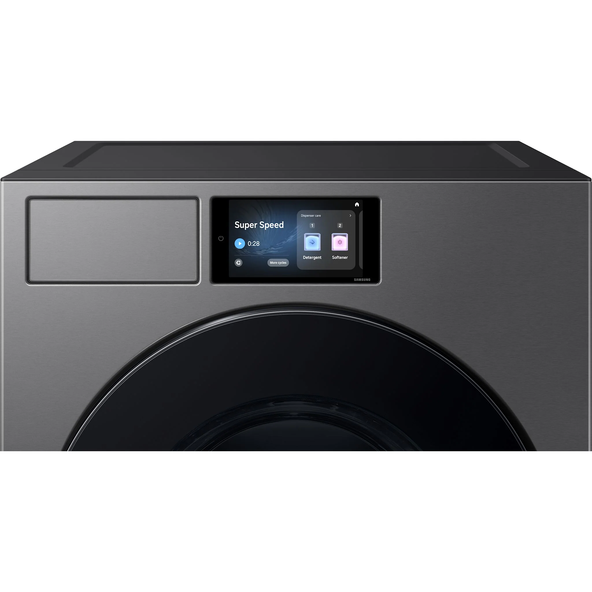 Samsung Front Load Washer (WF90F53ADSA5) - Dark Steel - Image 5