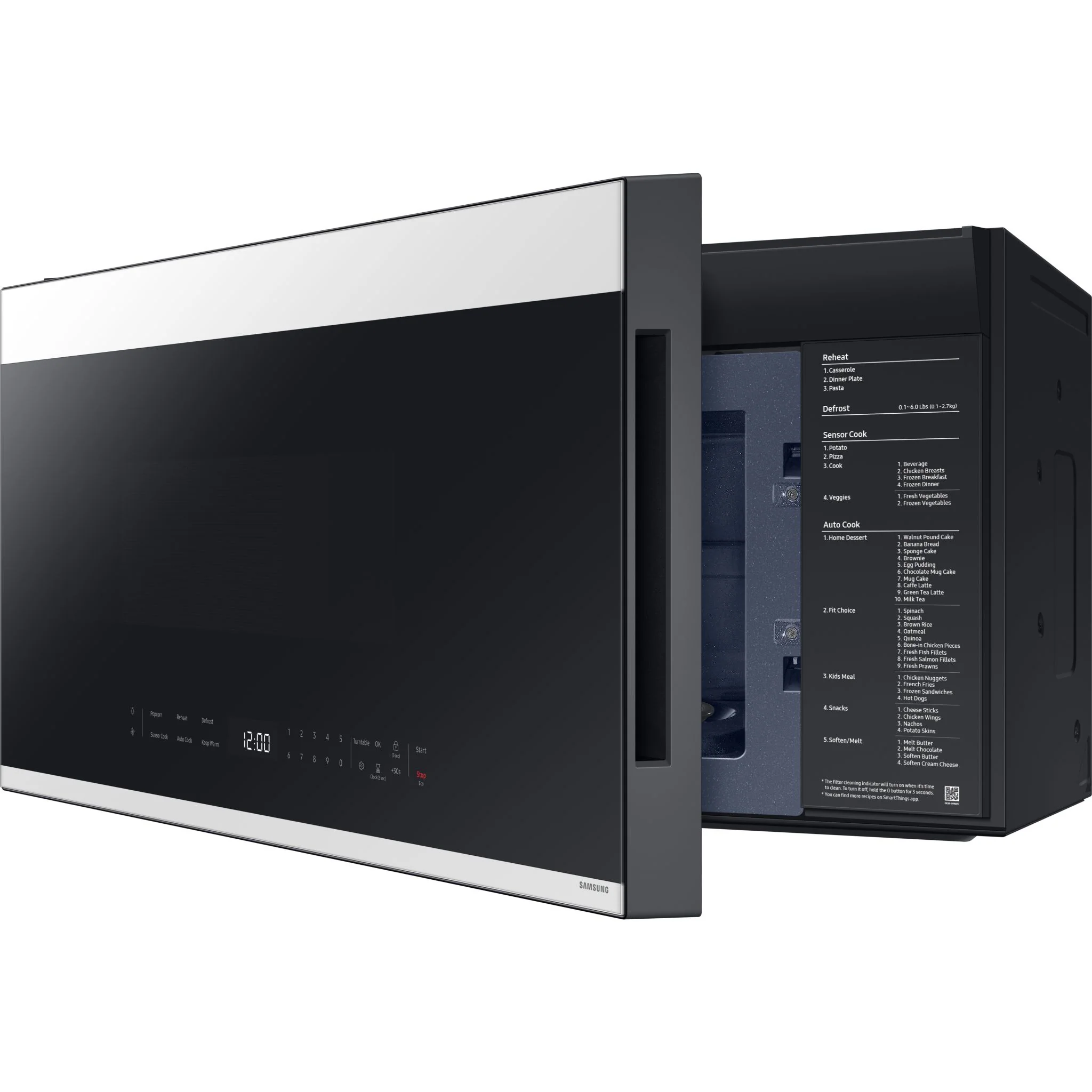 Samsung OTR Microwave (ME21DB650012AC) - White Glass - Image 4