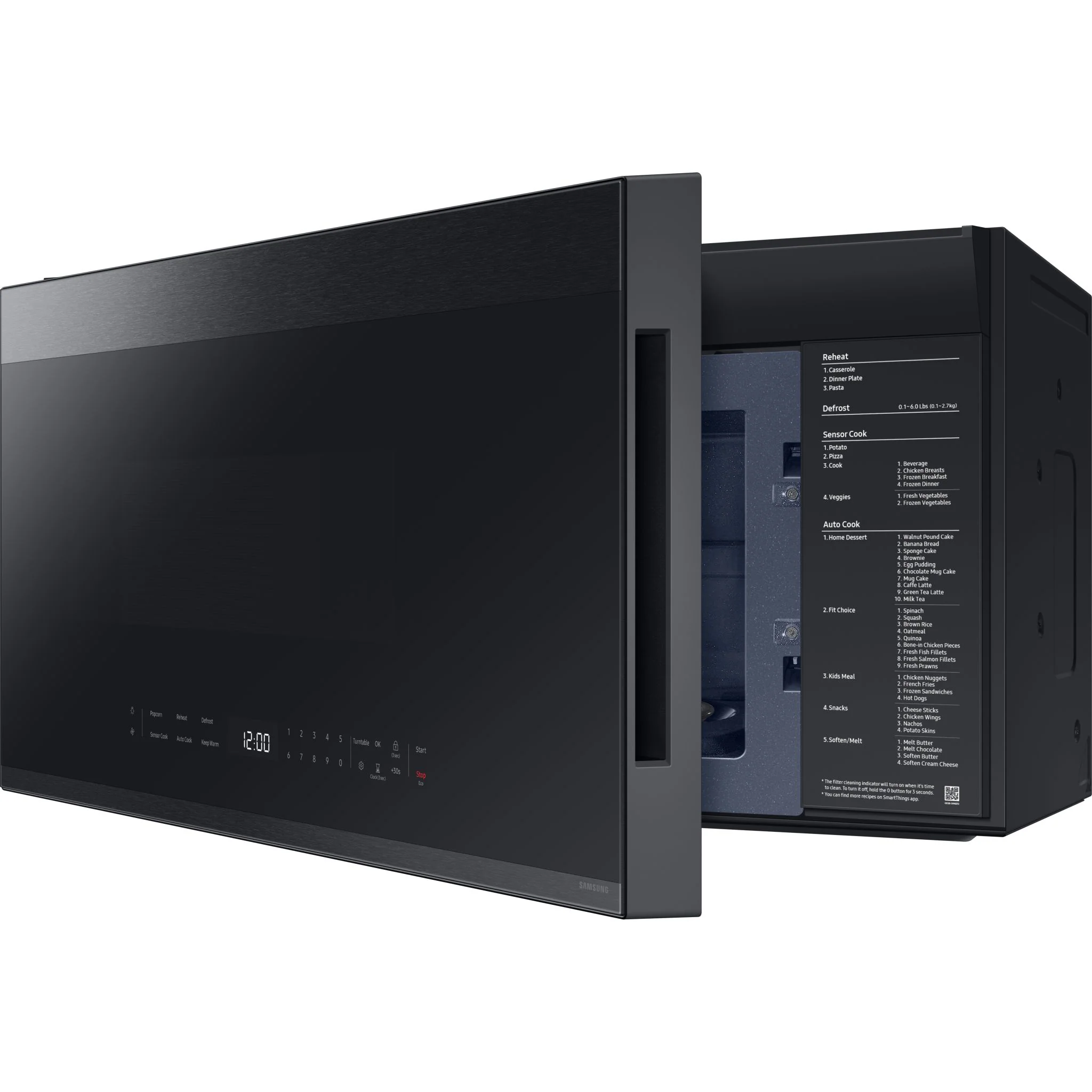 Samsung OTR Microwave (ME21DG6500MTAC) - Matte Black Stainless - Image 4