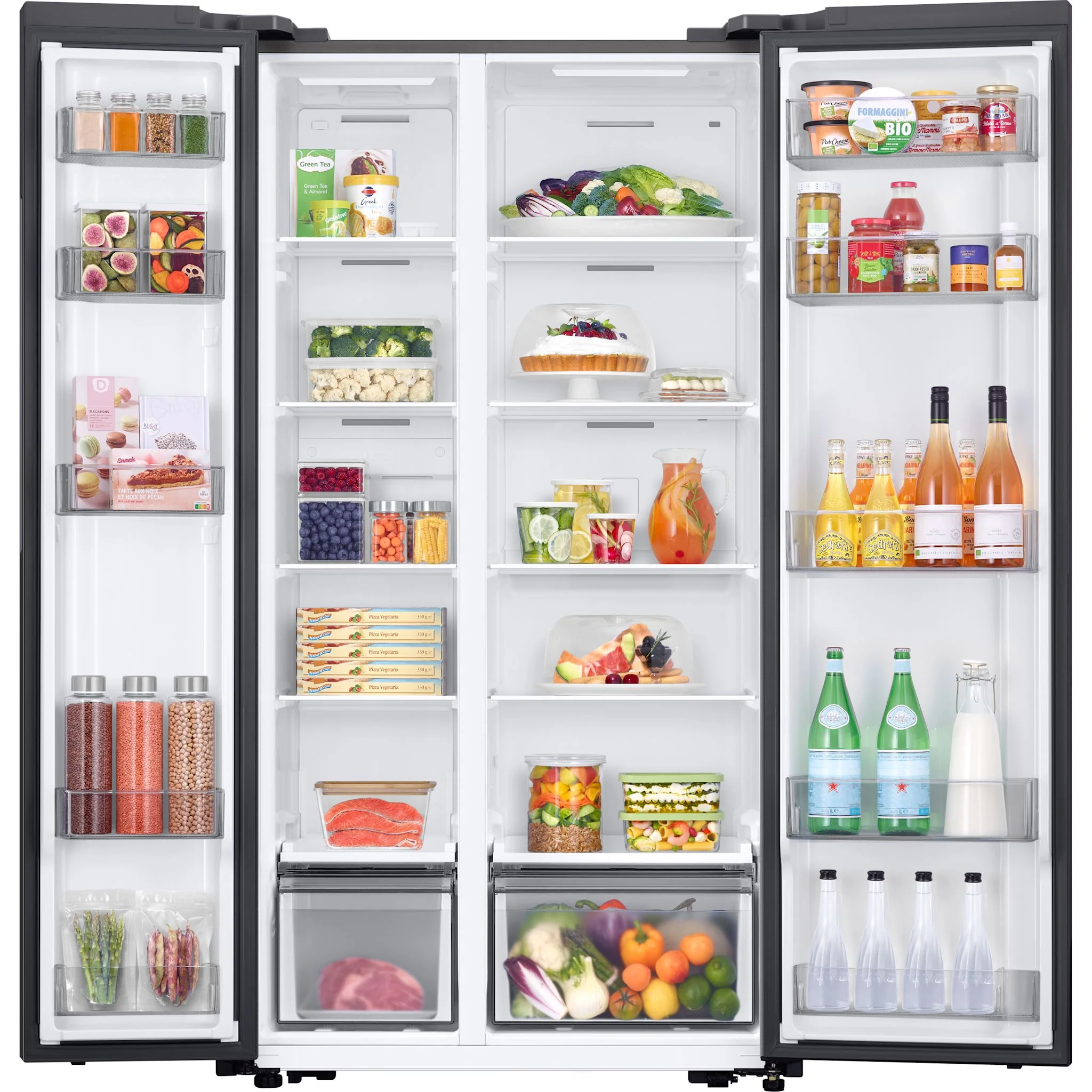 Samsung Side x Side Fridge (RS20DG4000M9AA) - Platinum Finish - Image 9