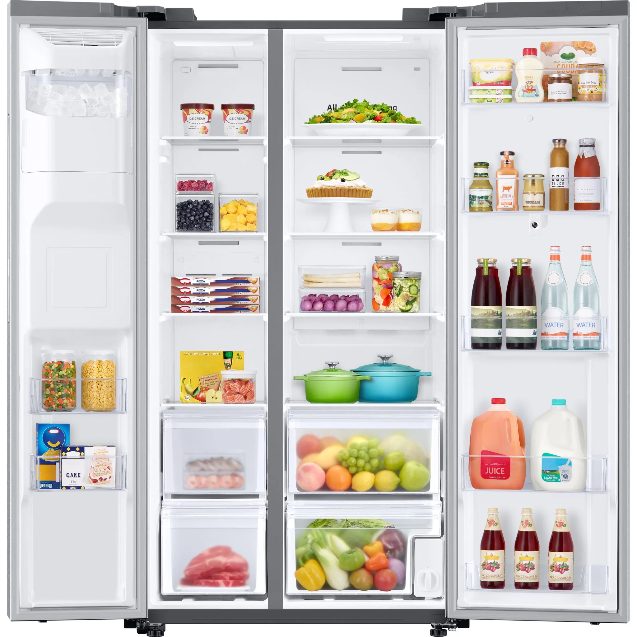 Samsung Side x Side Fridge (RS22T5561SR) - Stainless Steel - Image 6
