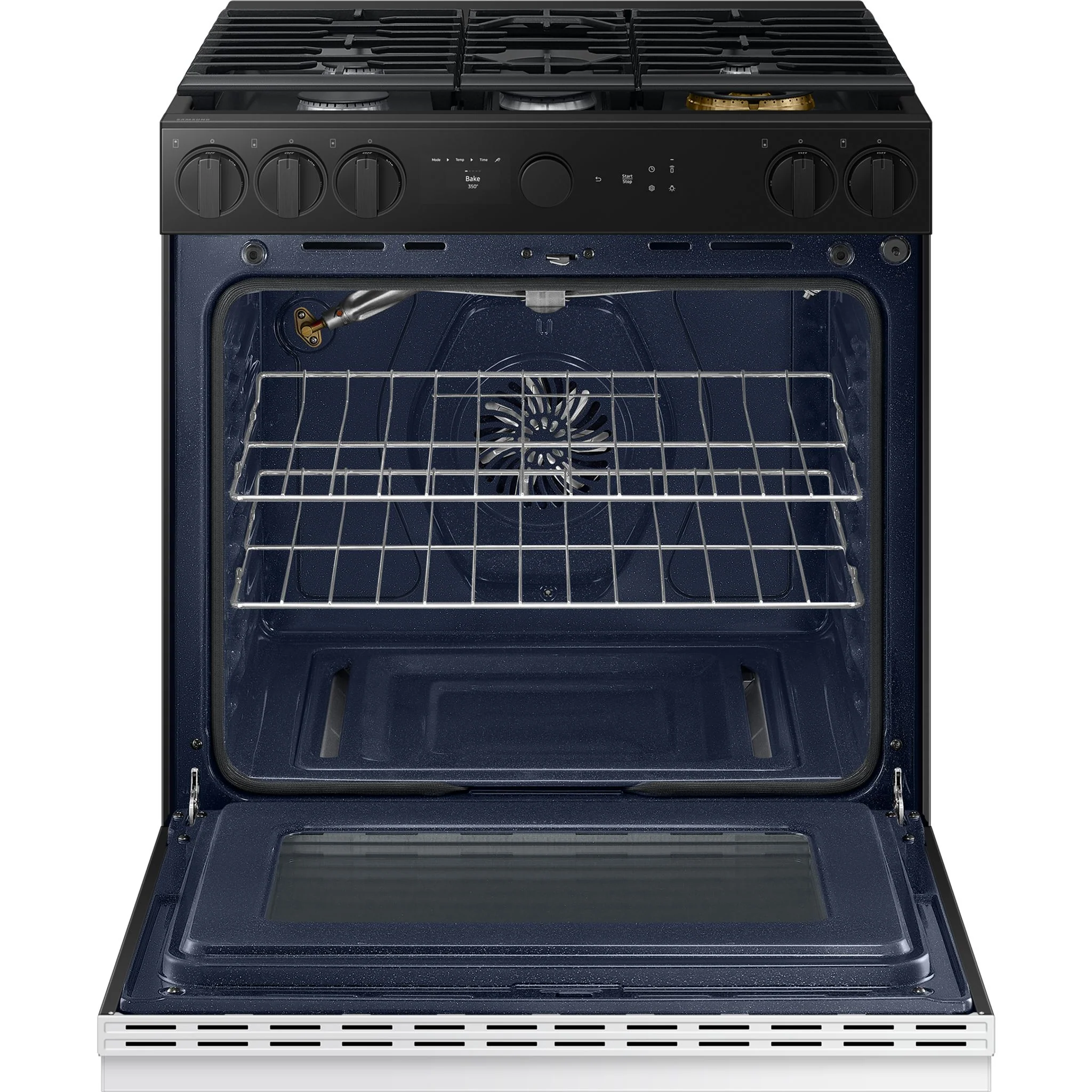 Samsung Slide-In Gas Range (NSG6DB870012AA) - White - Image 3