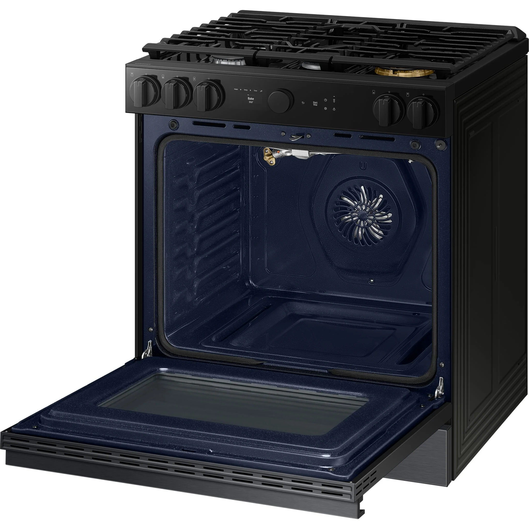 Samsung Slide-In Gas Range (NSG6DG8500MTAA) - Matte Black Stainless Steel - Image 6