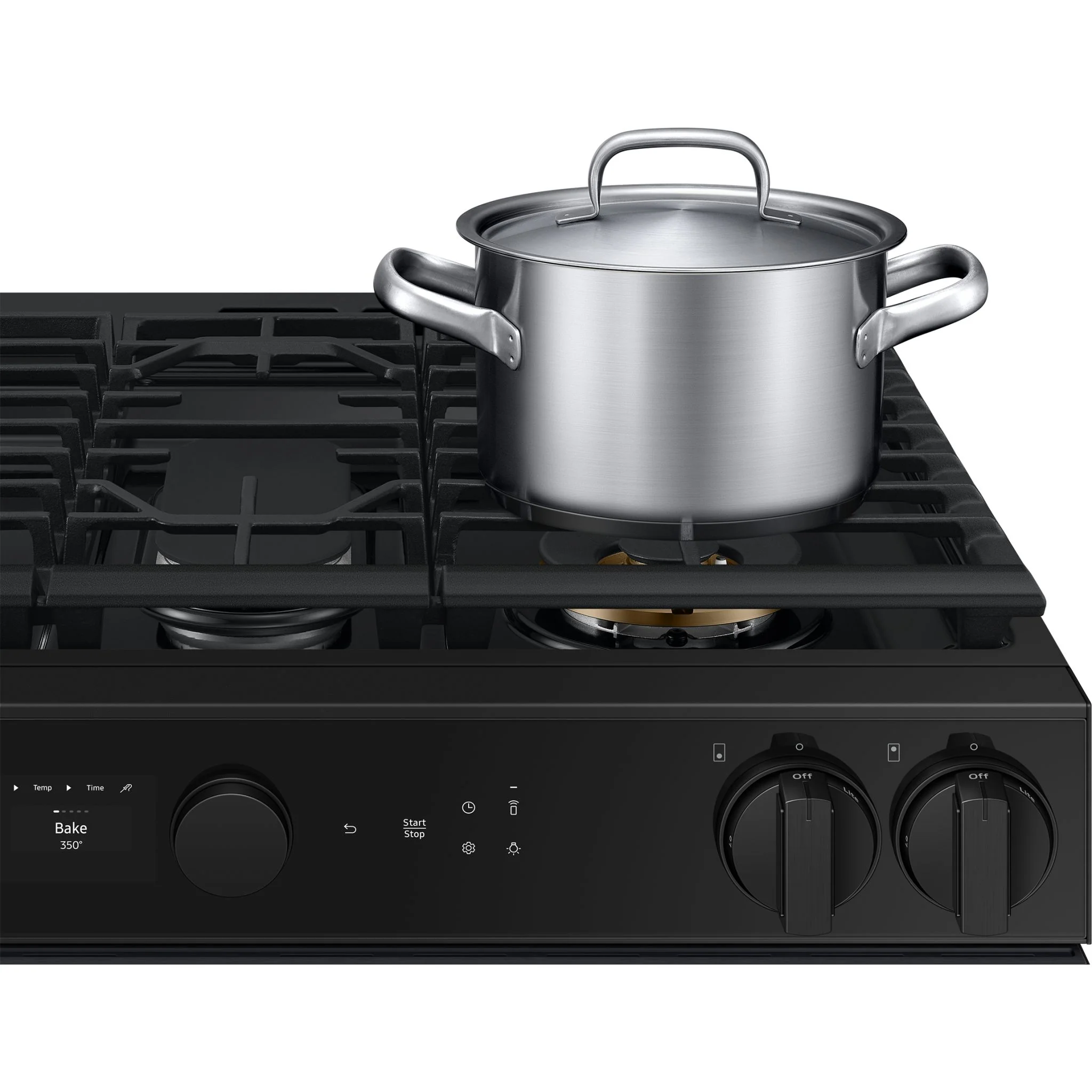 Samsung Slide-In Gas Range (NSG6DG8500MTAA) - Matte Black Stainless Steel - Image 8