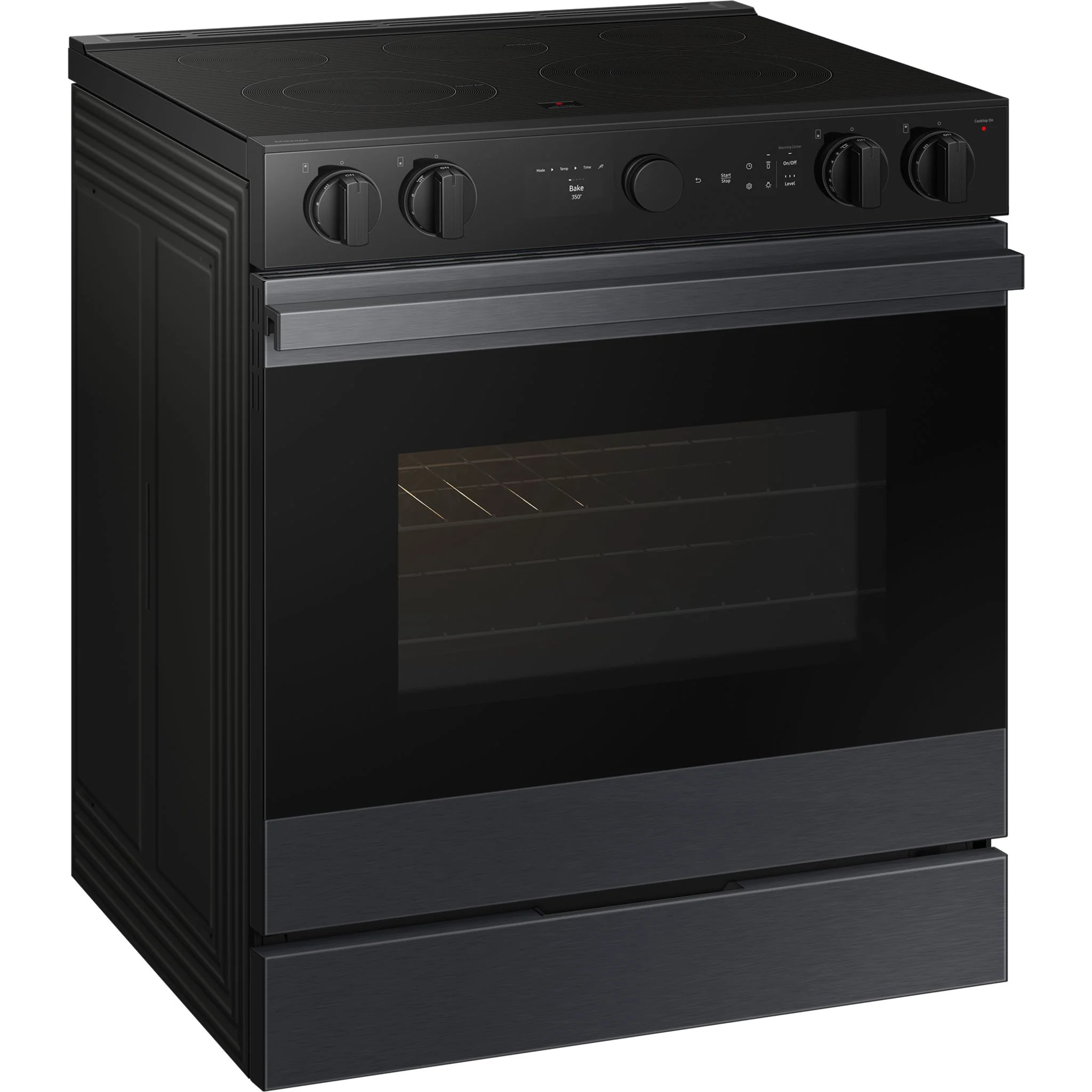 Samsung Slide-In Range (NSE6DG8500MTAC) - Matte Black Stainless Steel - Image 2
