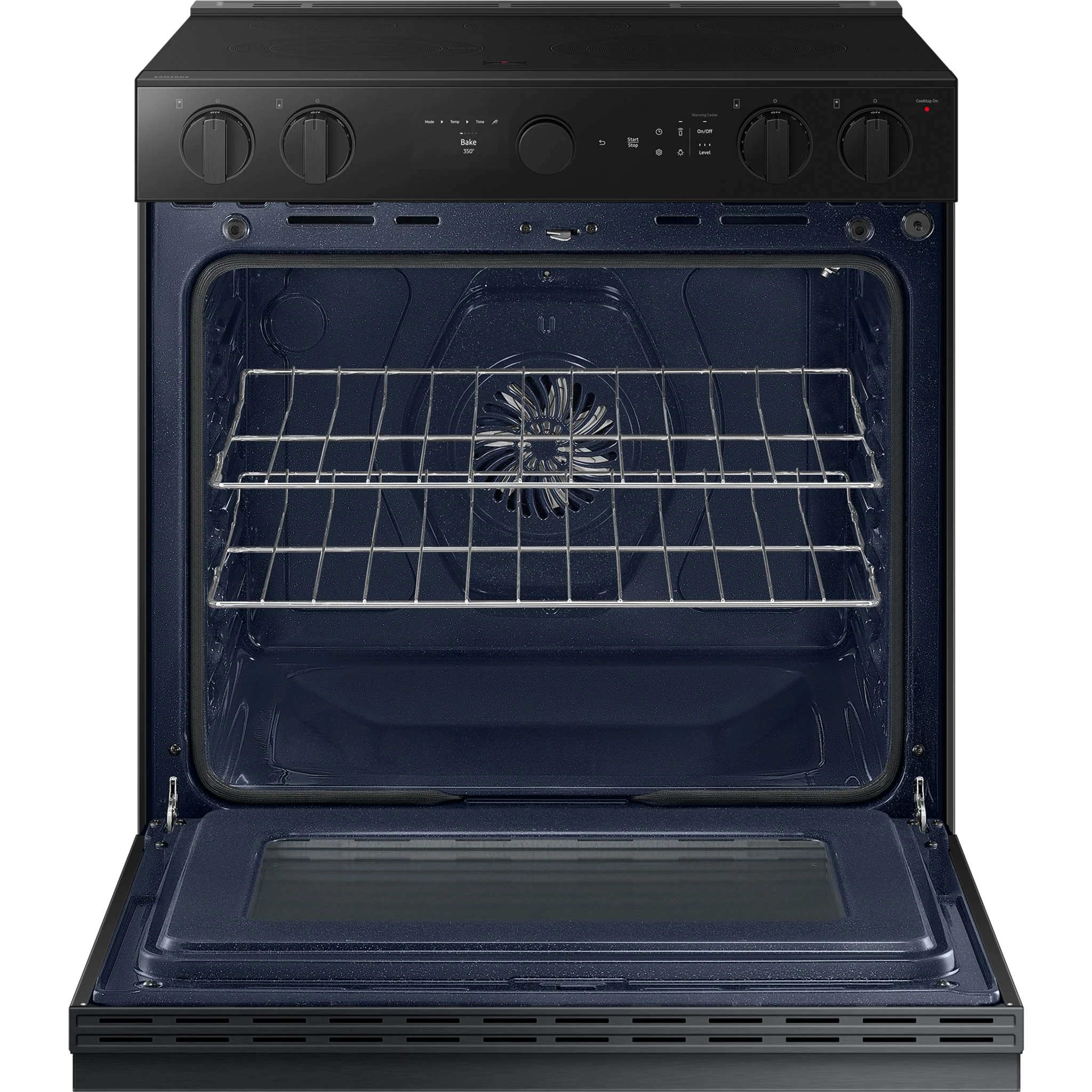 Samsung Slide-In Range (NSE6DG8500MTAC) - Matte Black Stainless Steel - Image 3