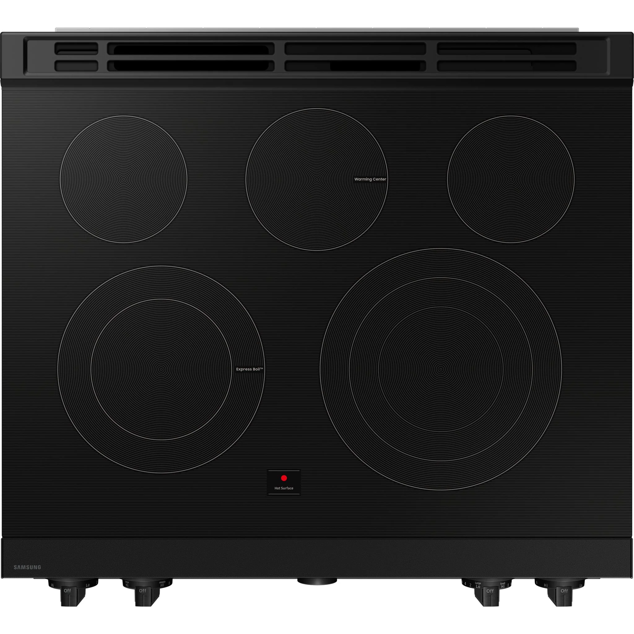 Samsung Slide-In Range (NSE6DG8500MTAC) - Matte Black Stainless Steel - Image 5