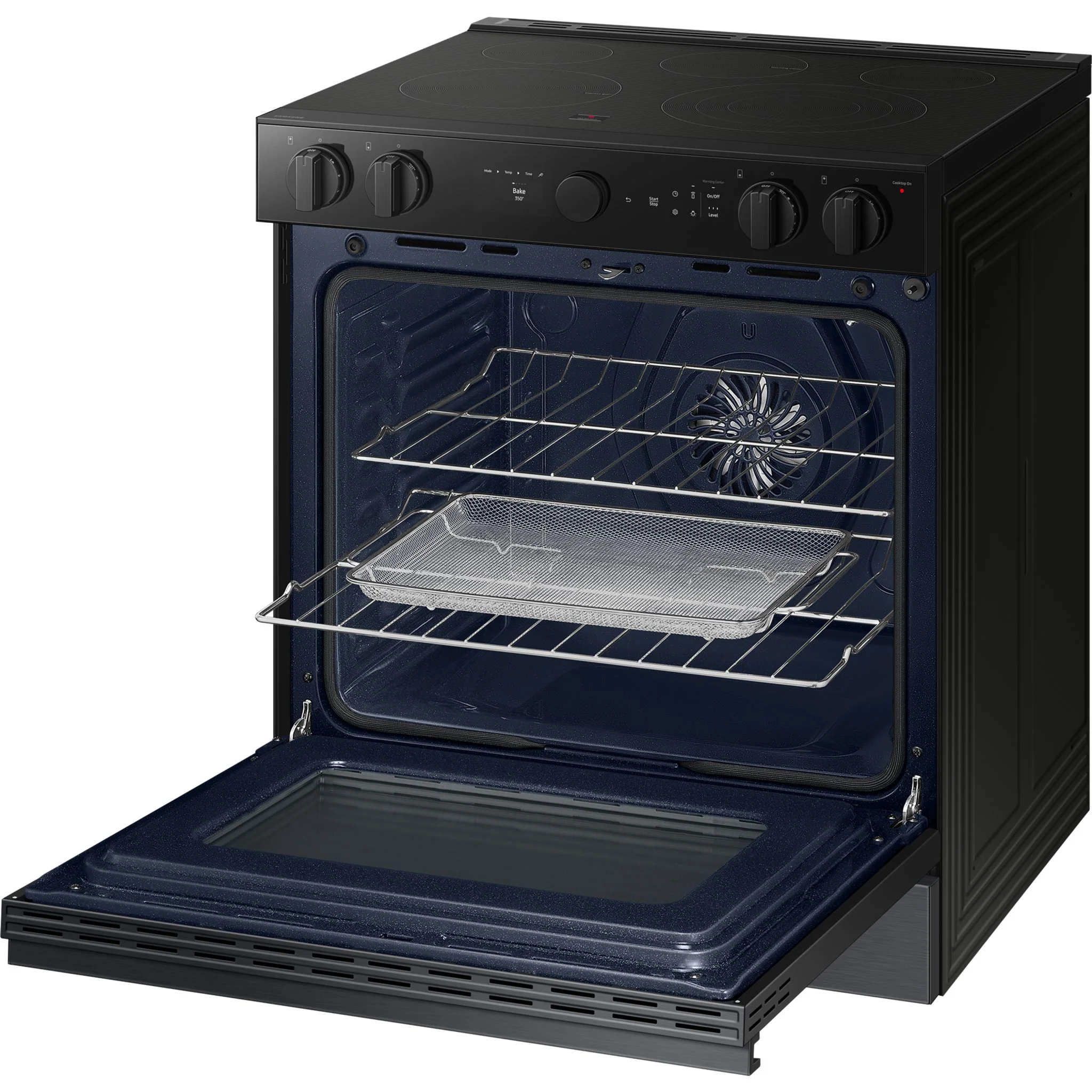 Samsung Slide-In Range (NSE6DG8500MTAC) - Matte Black Stainless Steel - Image 7