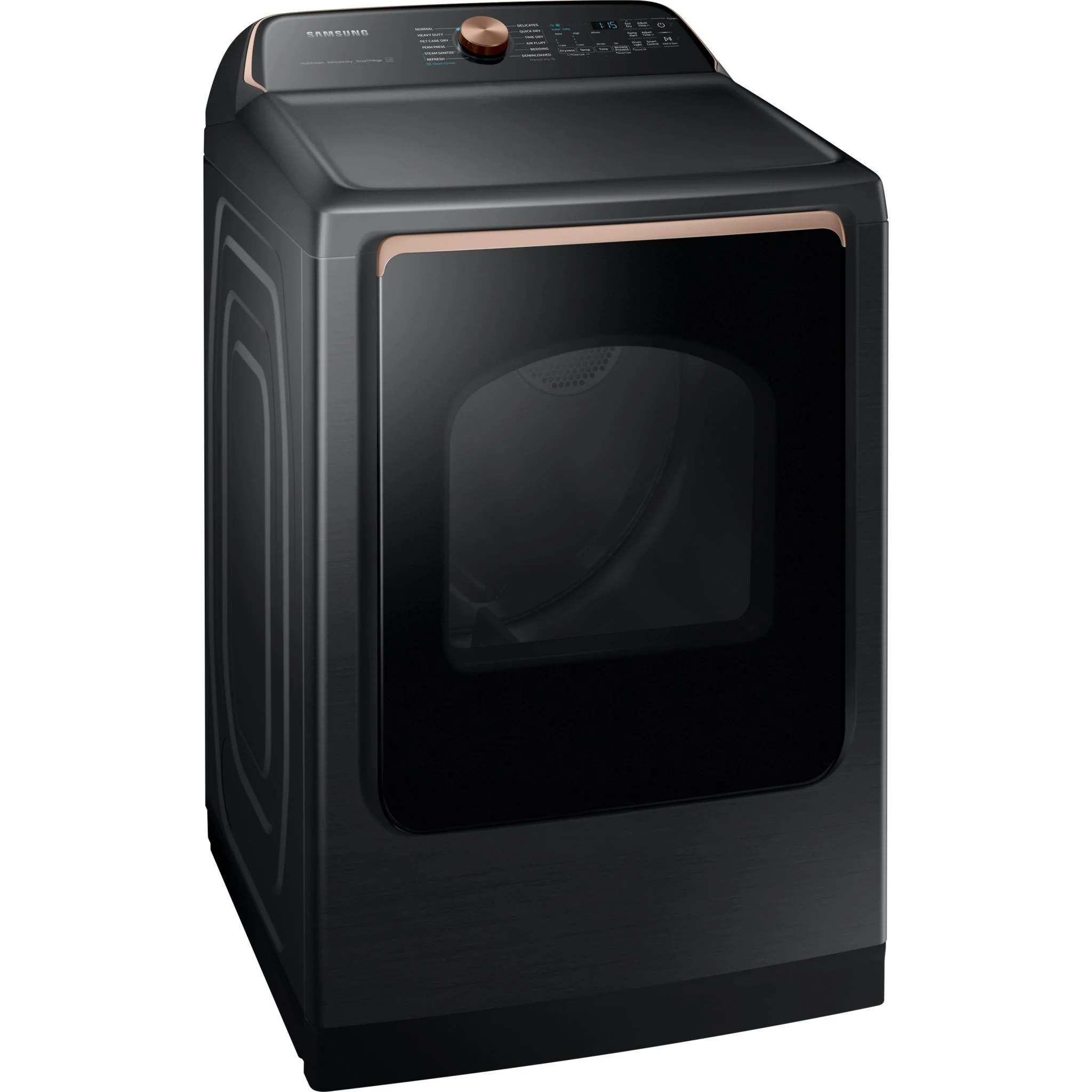 Samsung Steam Dryer (DVE54CG7550VAC) - Black Stainless - Image 2