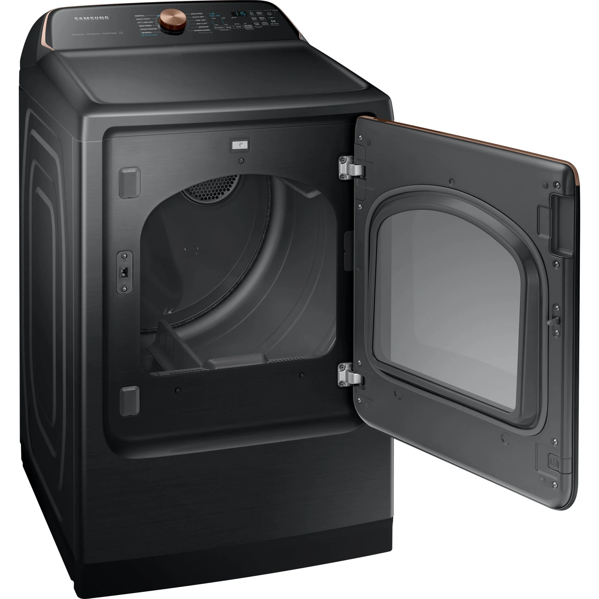 Samsung Steam Dryer (DVE54CG7550VAC) - Black Stainless - Image 4