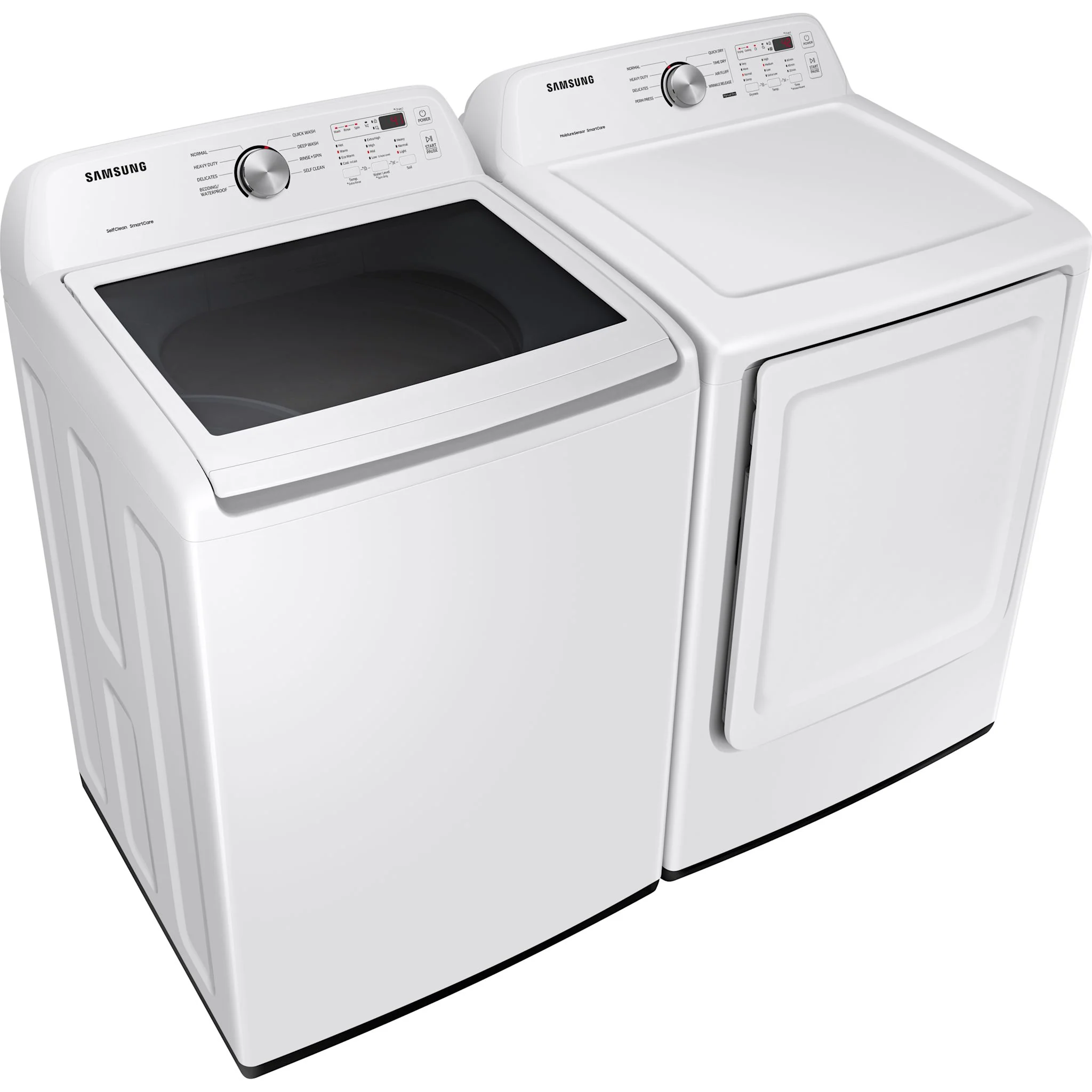 Samsung Top Load Pair (WA45T3200AW-DVE45T3200W) - White - Image 2