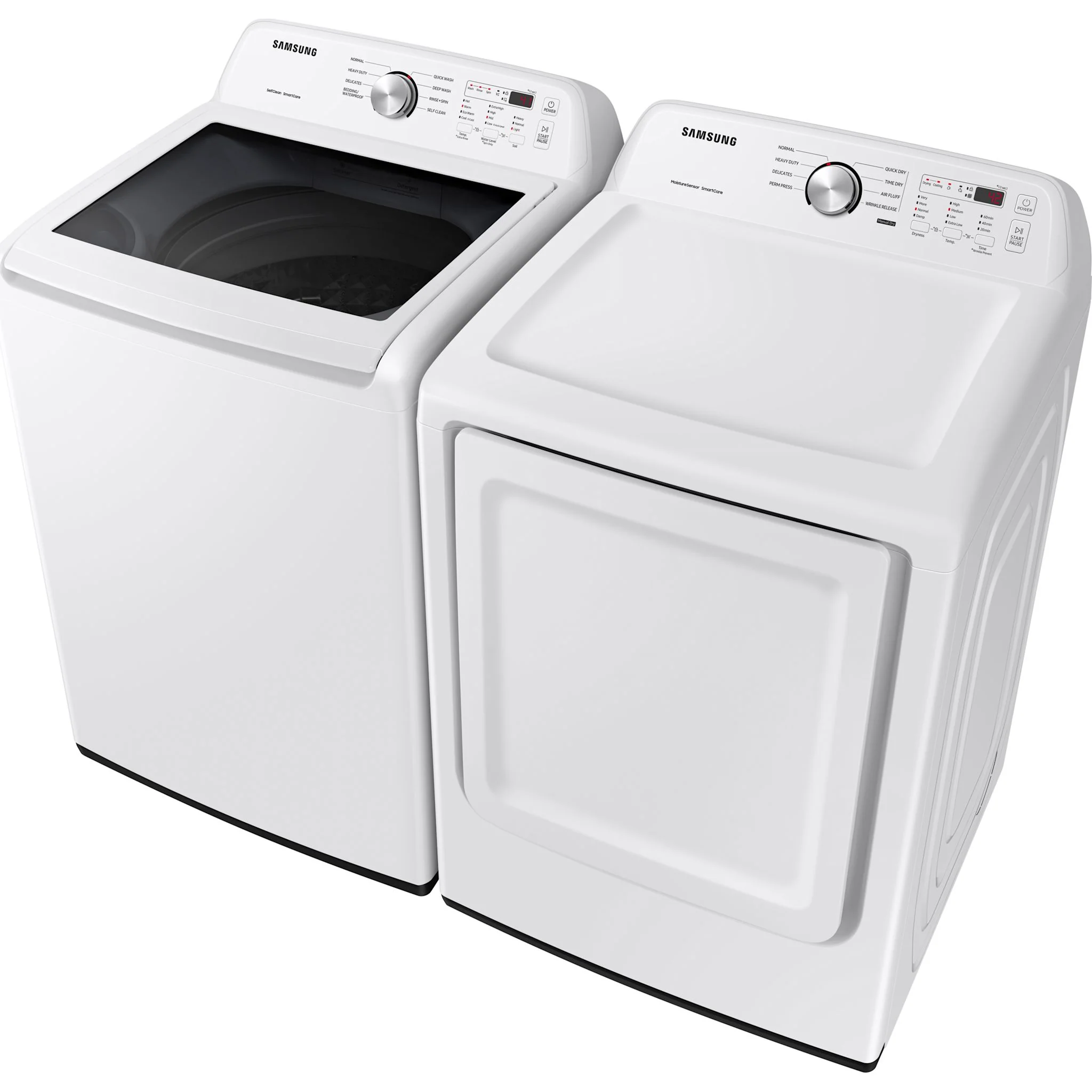 Samsung Top Load Pair (WA45T3200AW-DVE45T3200W) - White - Image 3