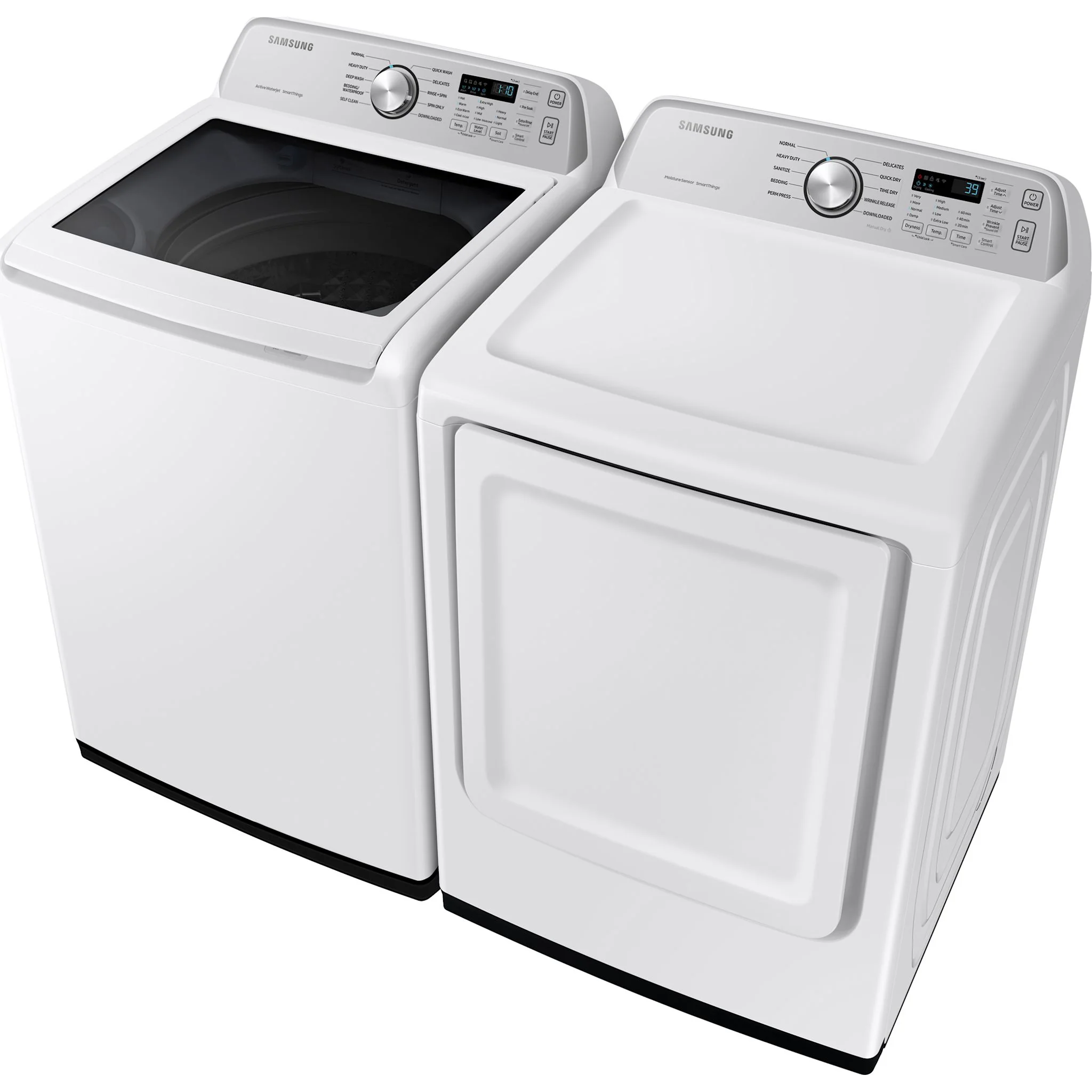 Samsung Top Load Pair (WA46CG3505AWA4-DVE47CG3500WAC) - White - Image 2