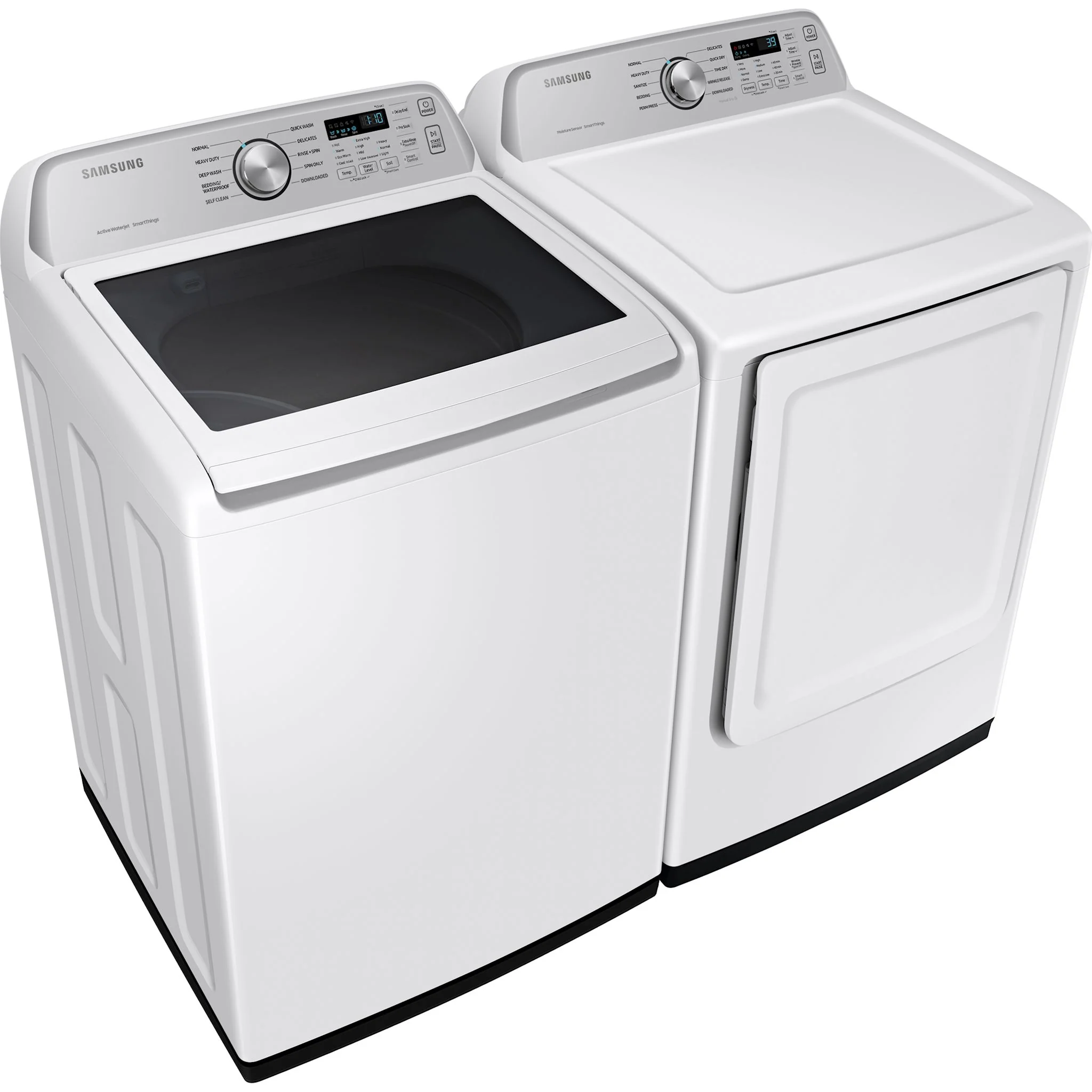 Samsung Top Load Pair (WA46CG3505AWA4-DVE47CG3500WAC) - White - Image 3
