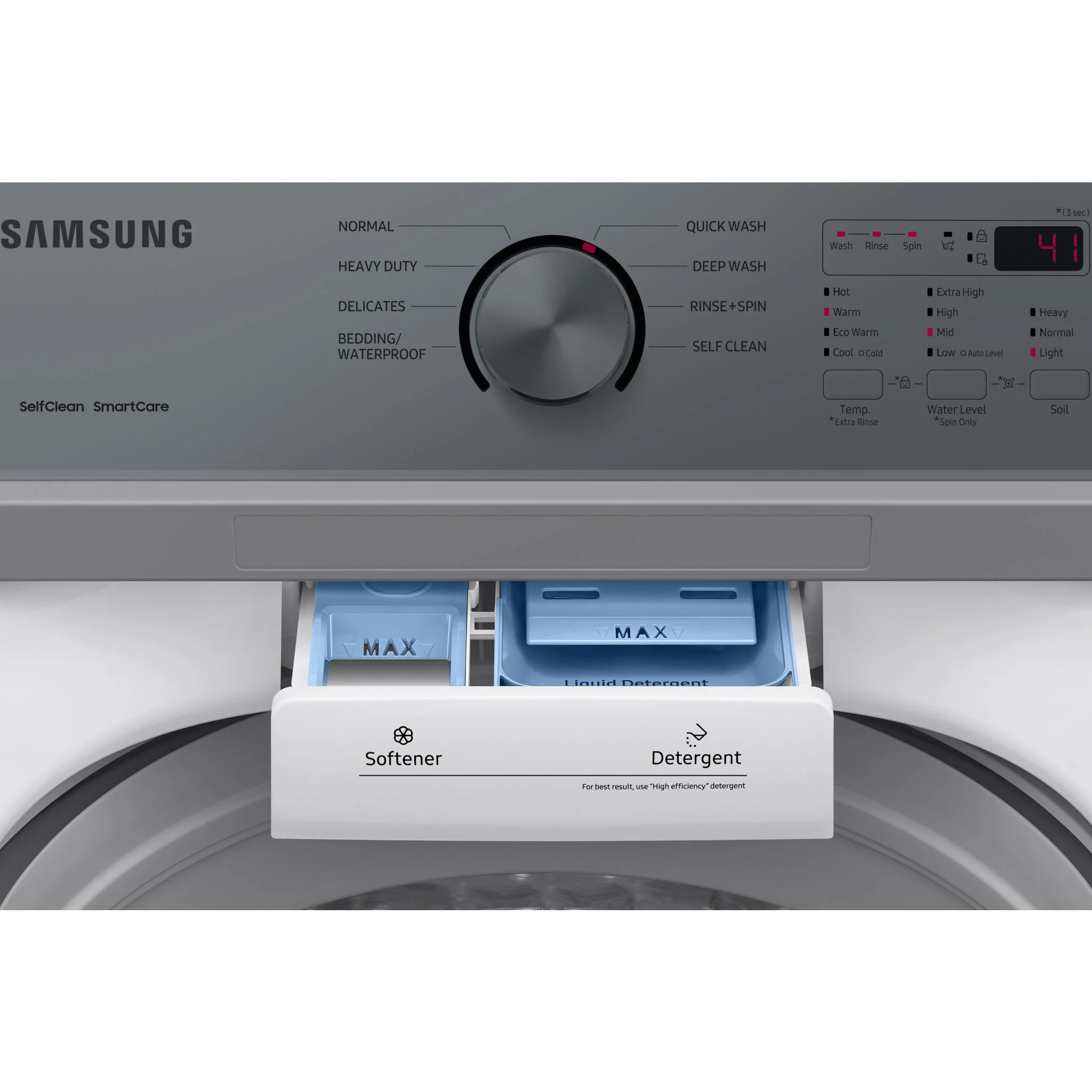 Samsung Top Load Washer (WA44A3205AW) - White - Image 9