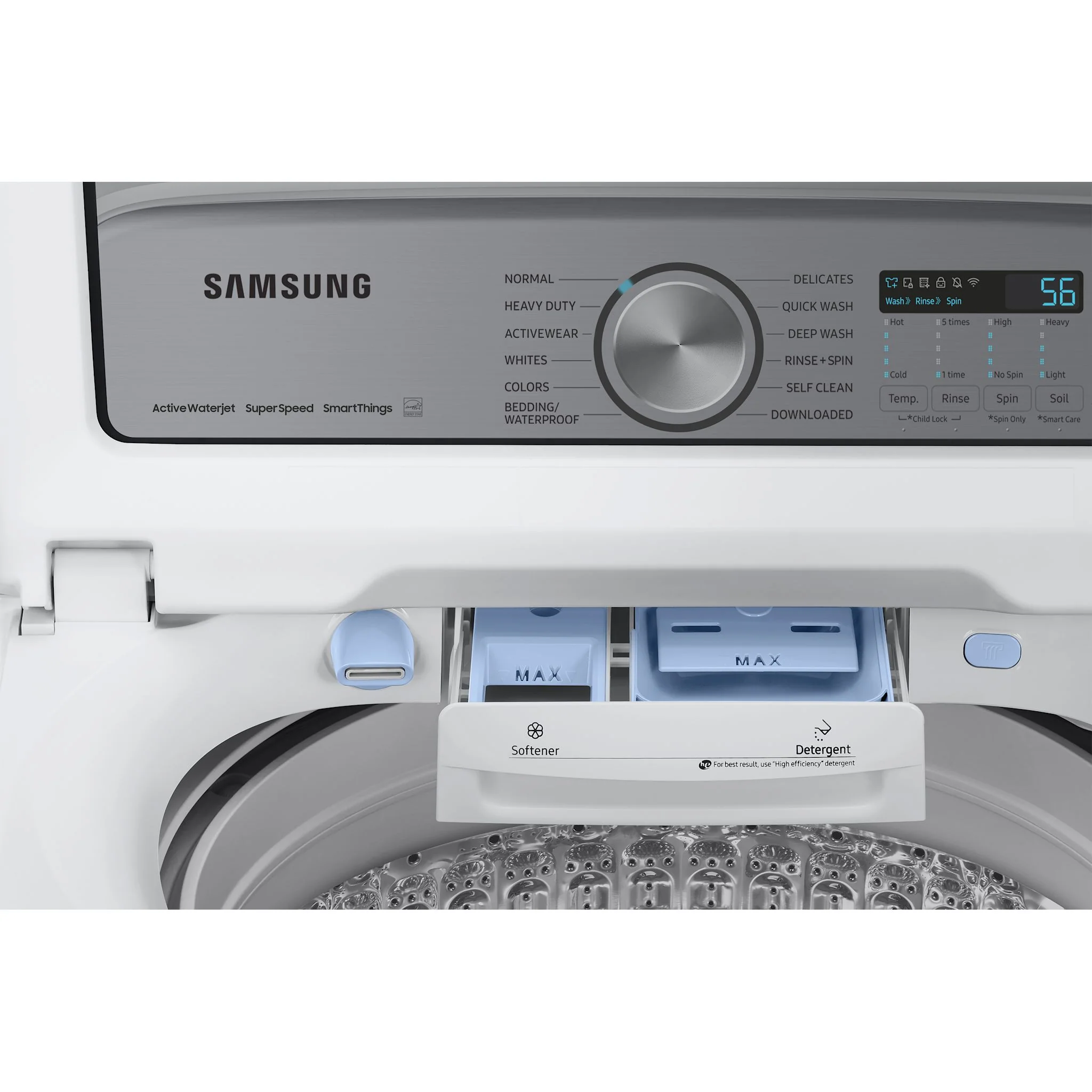 Samsung Top Load Washer (WA52DG5500AWUS) - White - Image 8