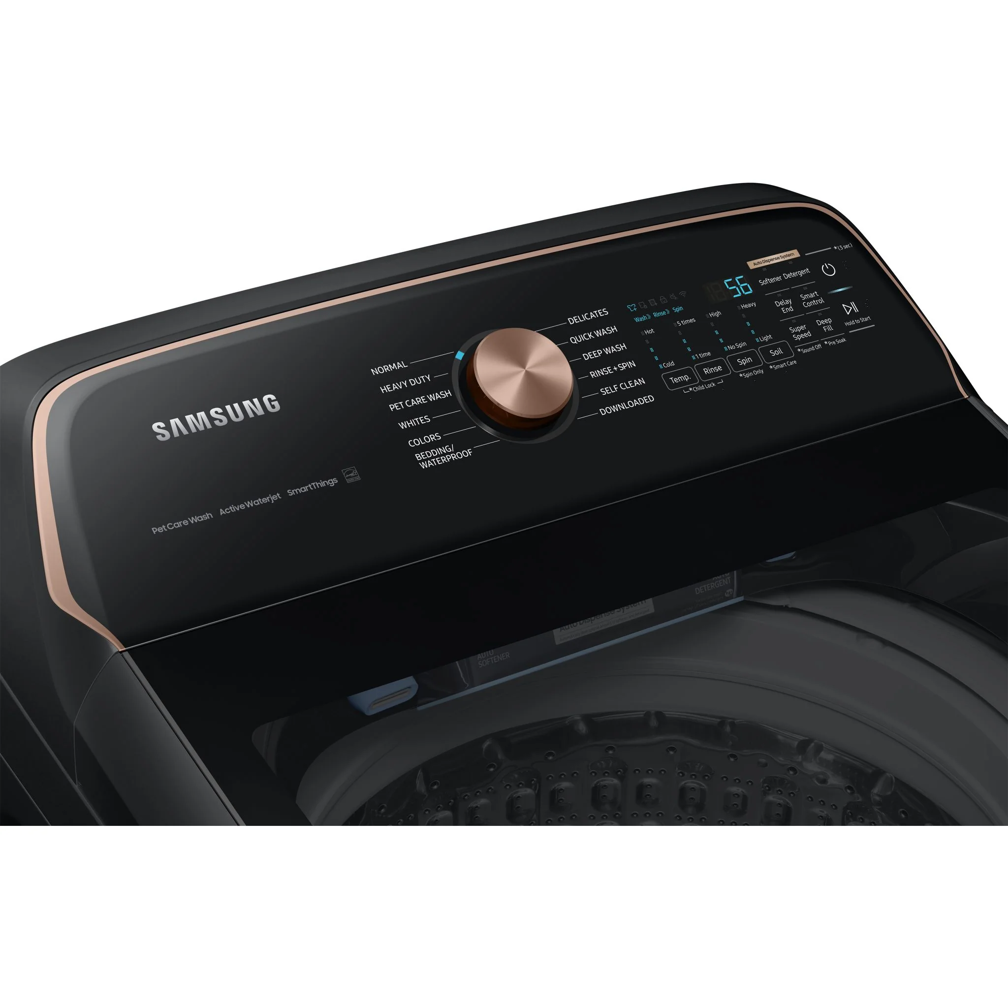 Samsung Top Load Washer (WA54CG7550AVA4) - Black Stainless - Image 9