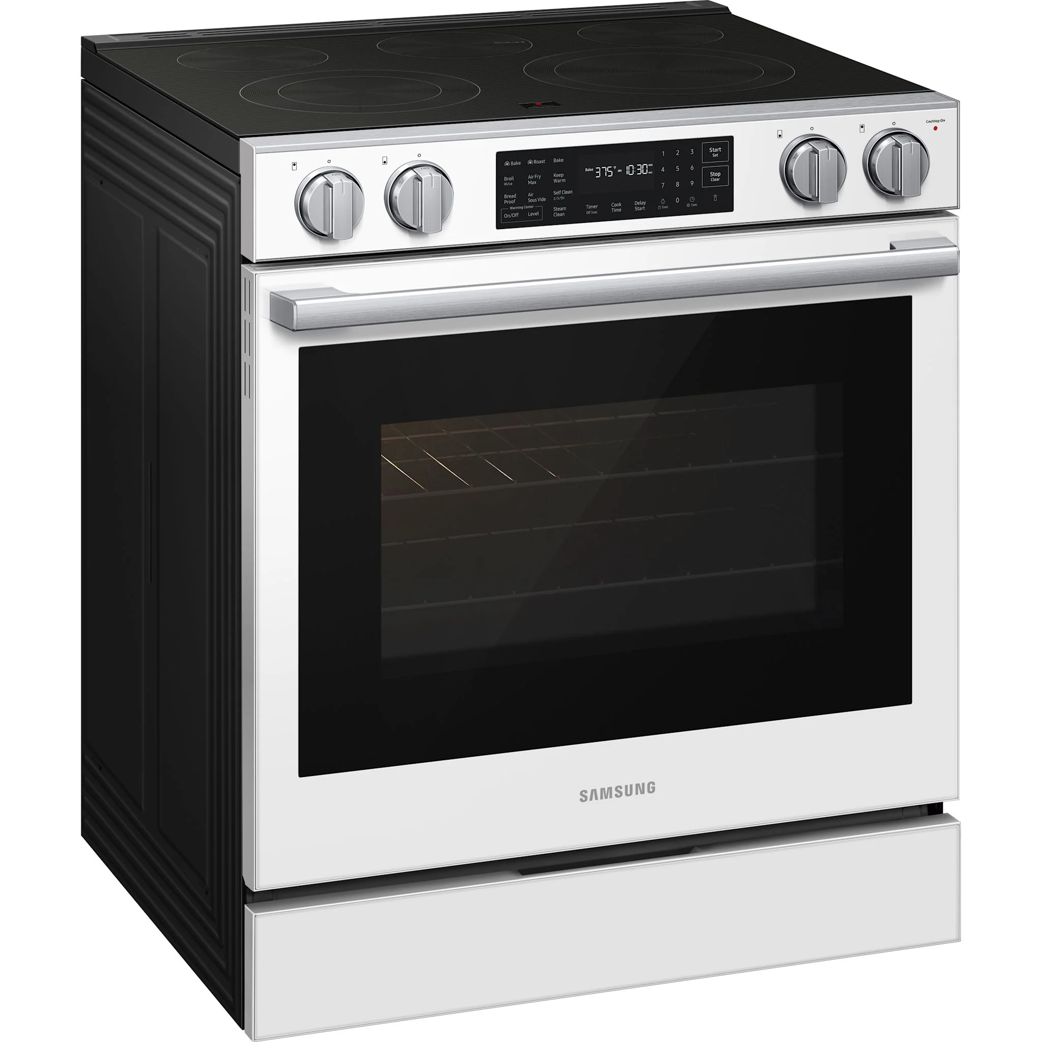 Samsung True Convection Range (NSE80H63SWAC) - White Glass - Image 2