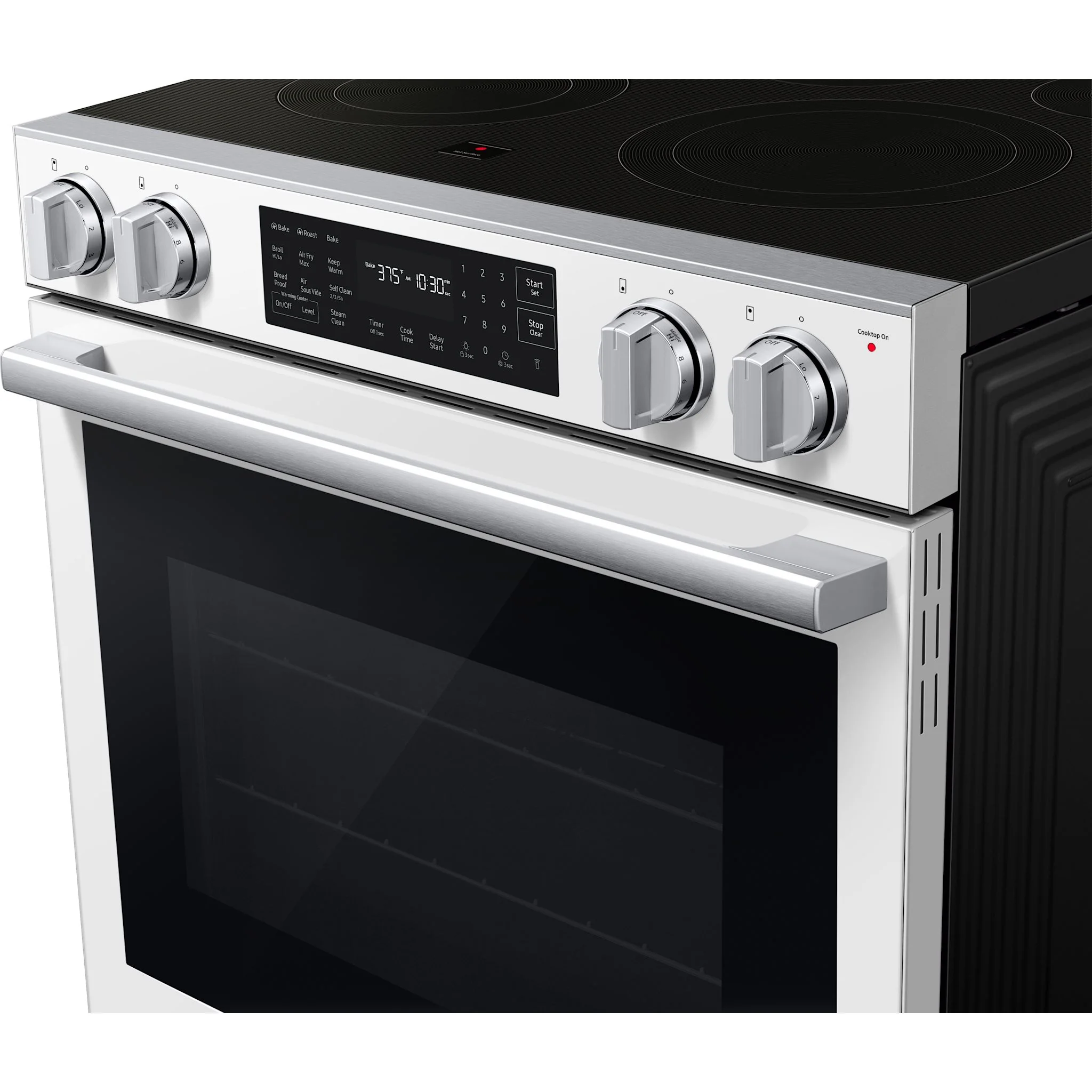 Samsung True Convection Range (NSE80H63SWAC) - White Glass - Image 3