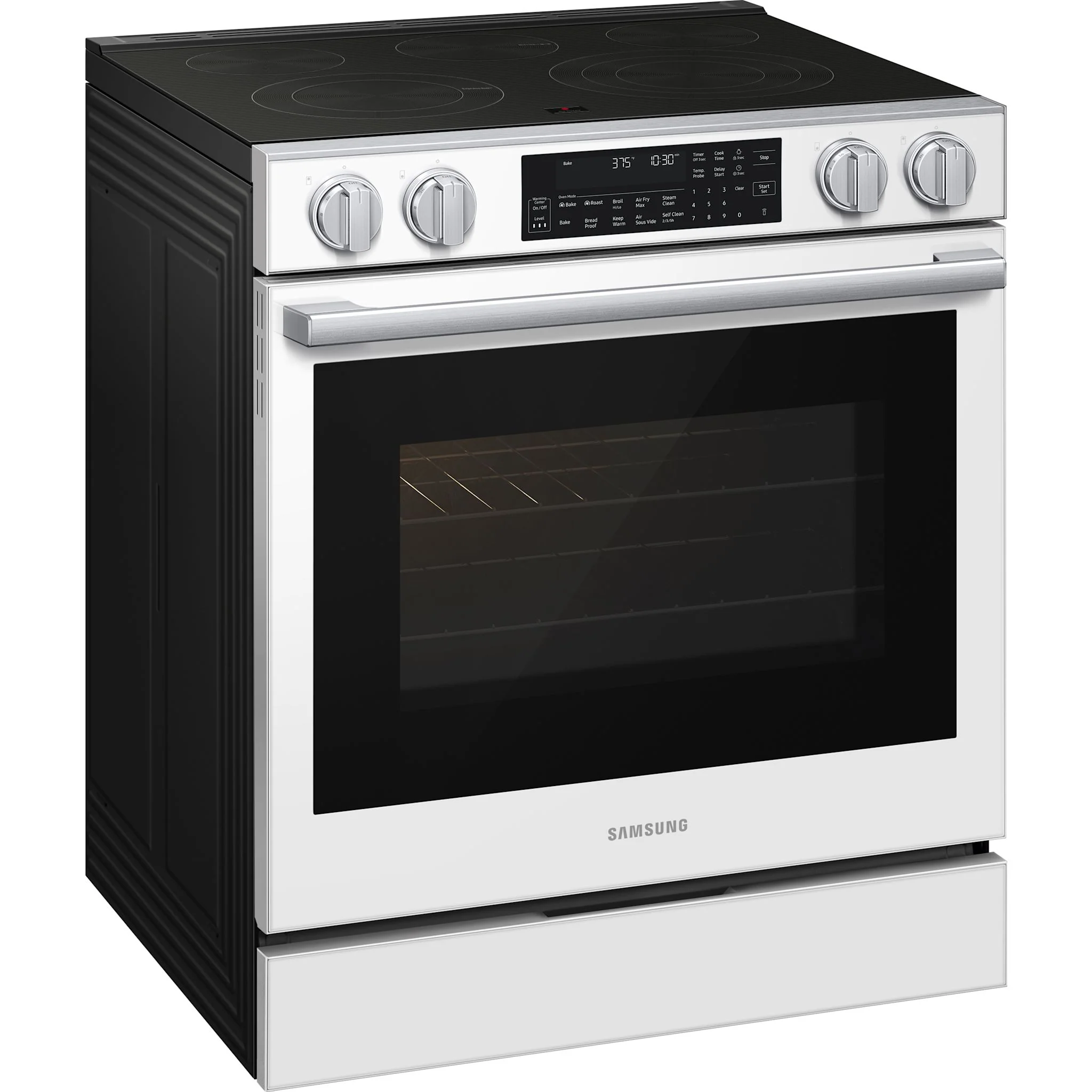 Samsung True Convection Range (NSE90H63SWAC) - White Glass - Image 3
