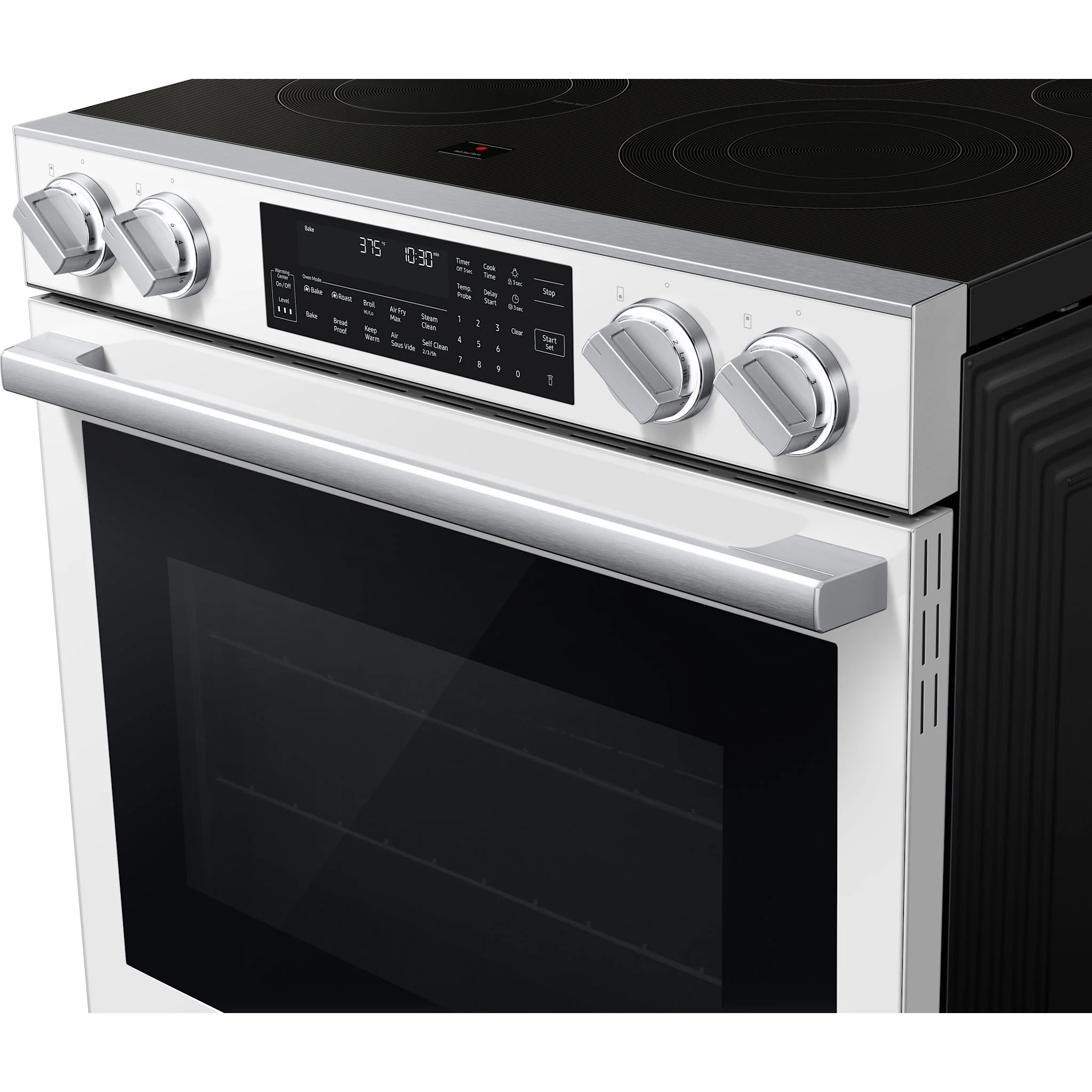 Samsung True Convection Range (NSE90H63SWAC) - White Glass - Image 4