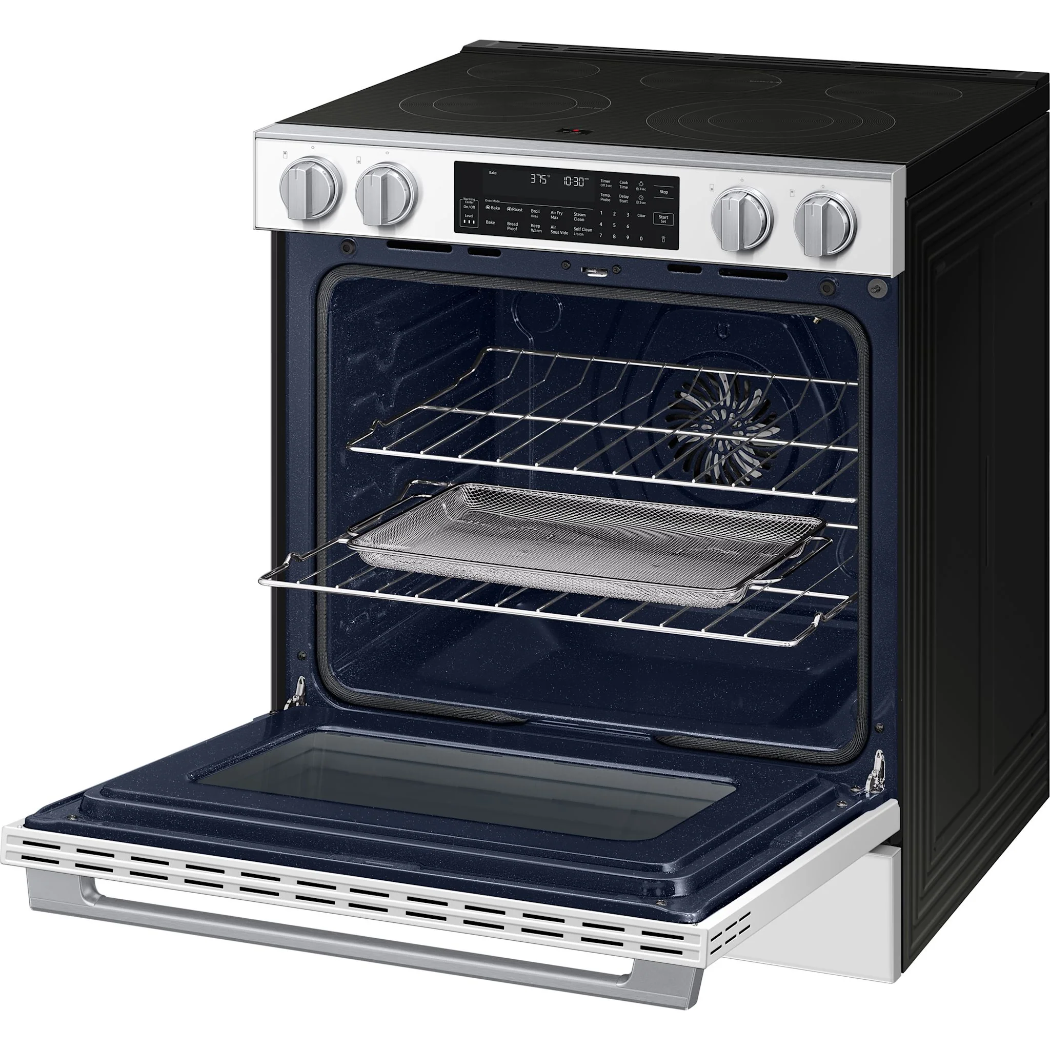 Samsung True Convection Range (NSE90H63SWAC) - White Glass - Image 8