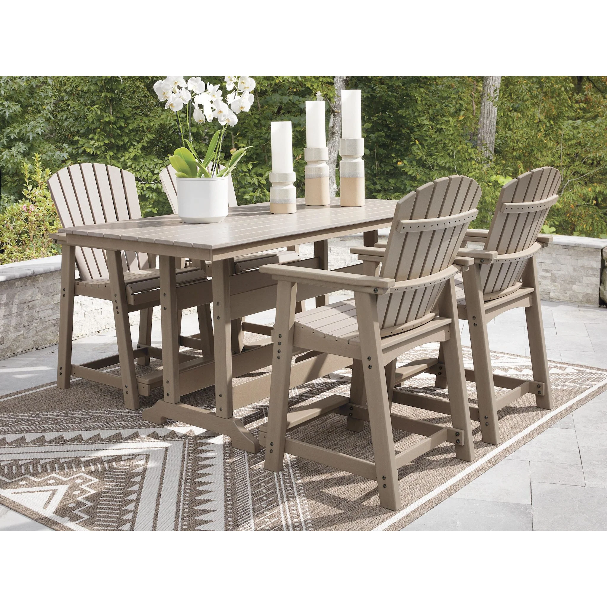 Sandy Dune 5 Piece Outdoor Counter Height Dining Set - Image 8