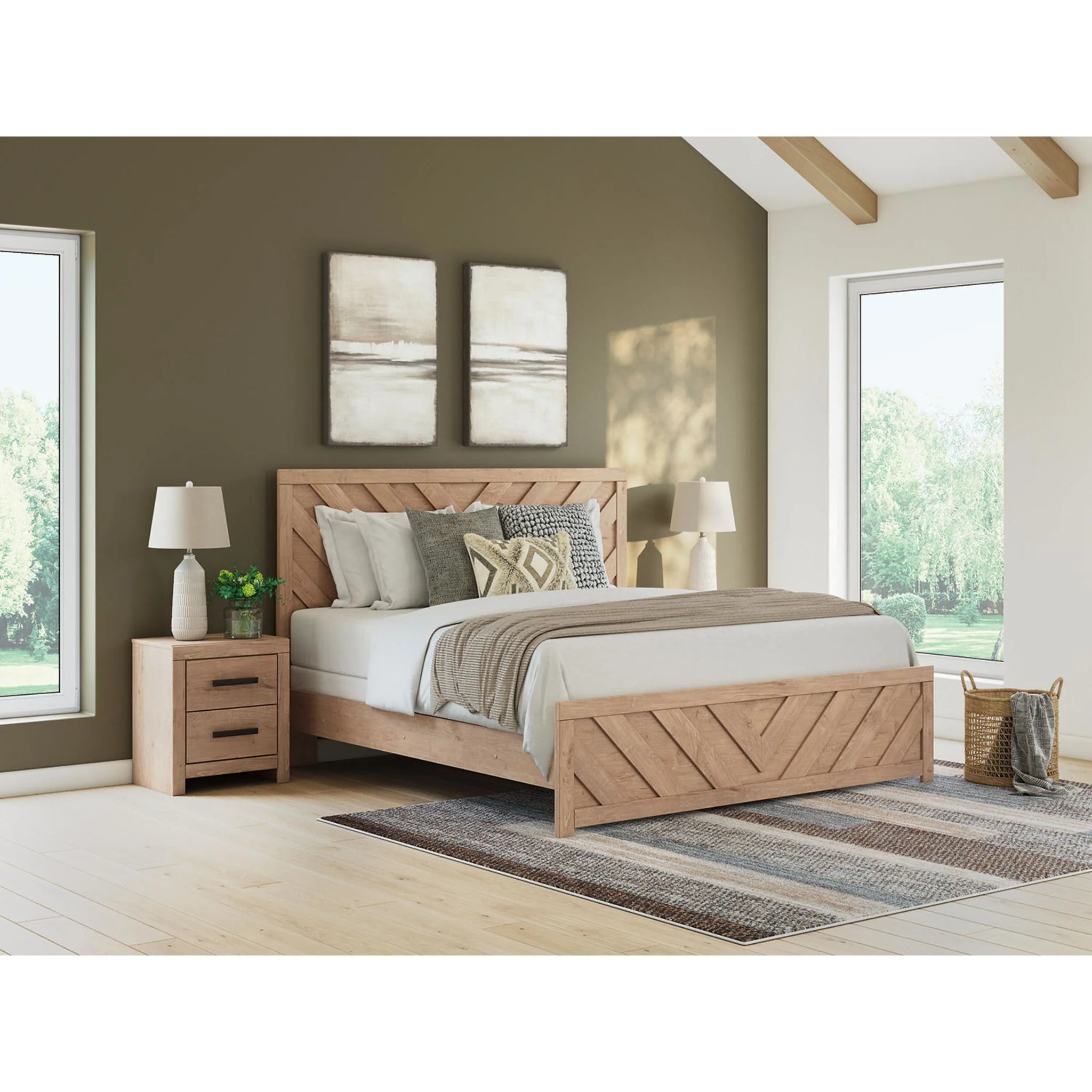 Sanginlane King Panel Bed - Image 2