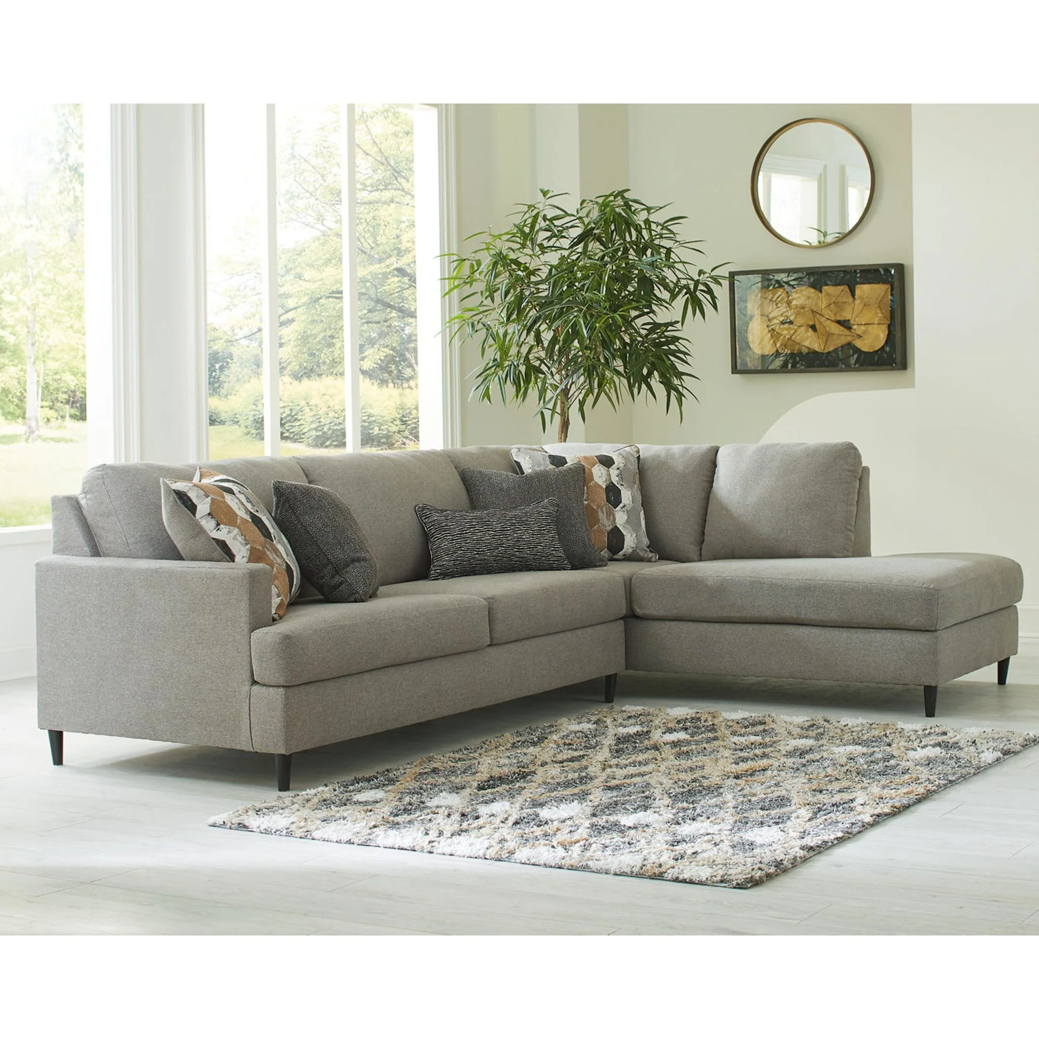 Santasia-Exclusive 2 Piece Sectional with Chaise - Image 10