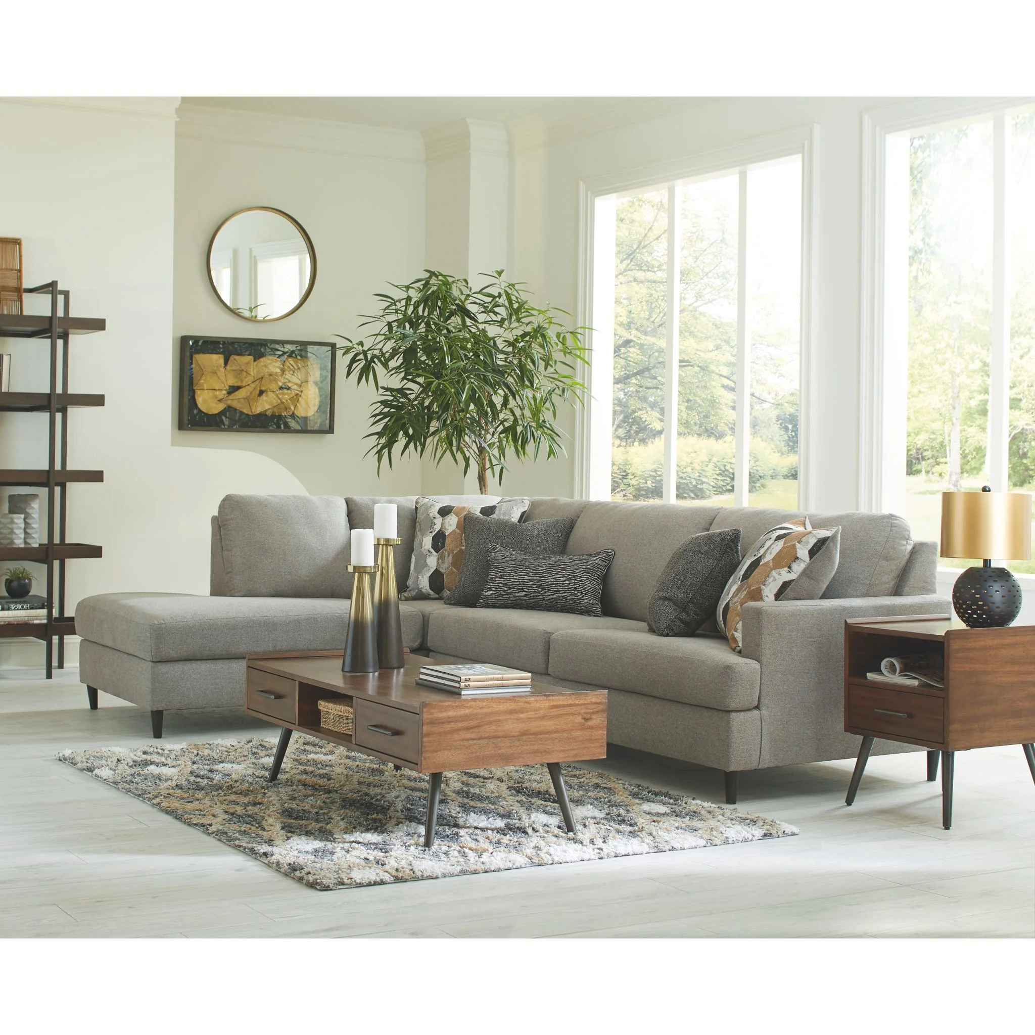 Santasia-Exclusive 2 Piece Sectional with Chaise - Image 16