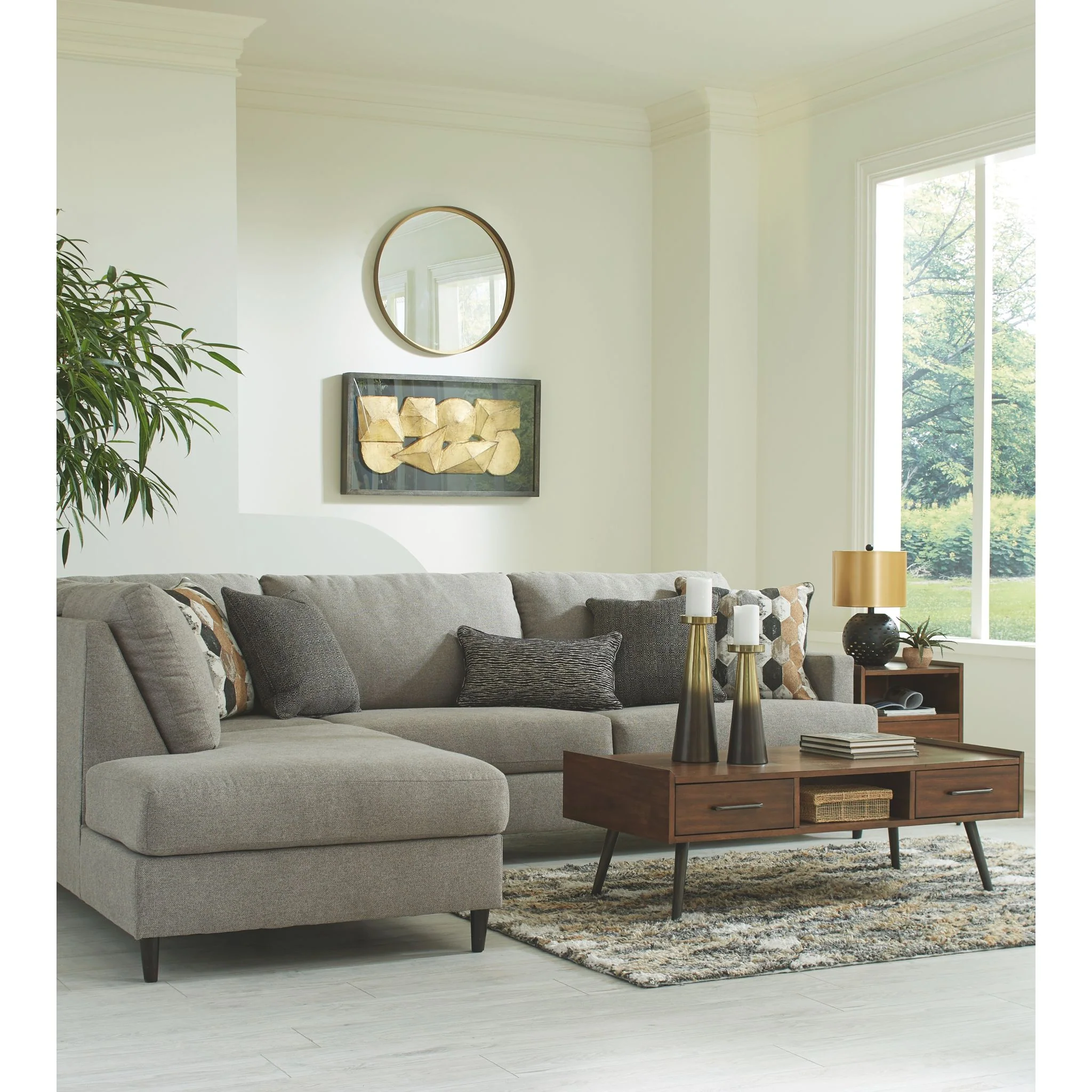 Santasia-Exclusive 2 Piece Sectional with Chaise - Image 18
