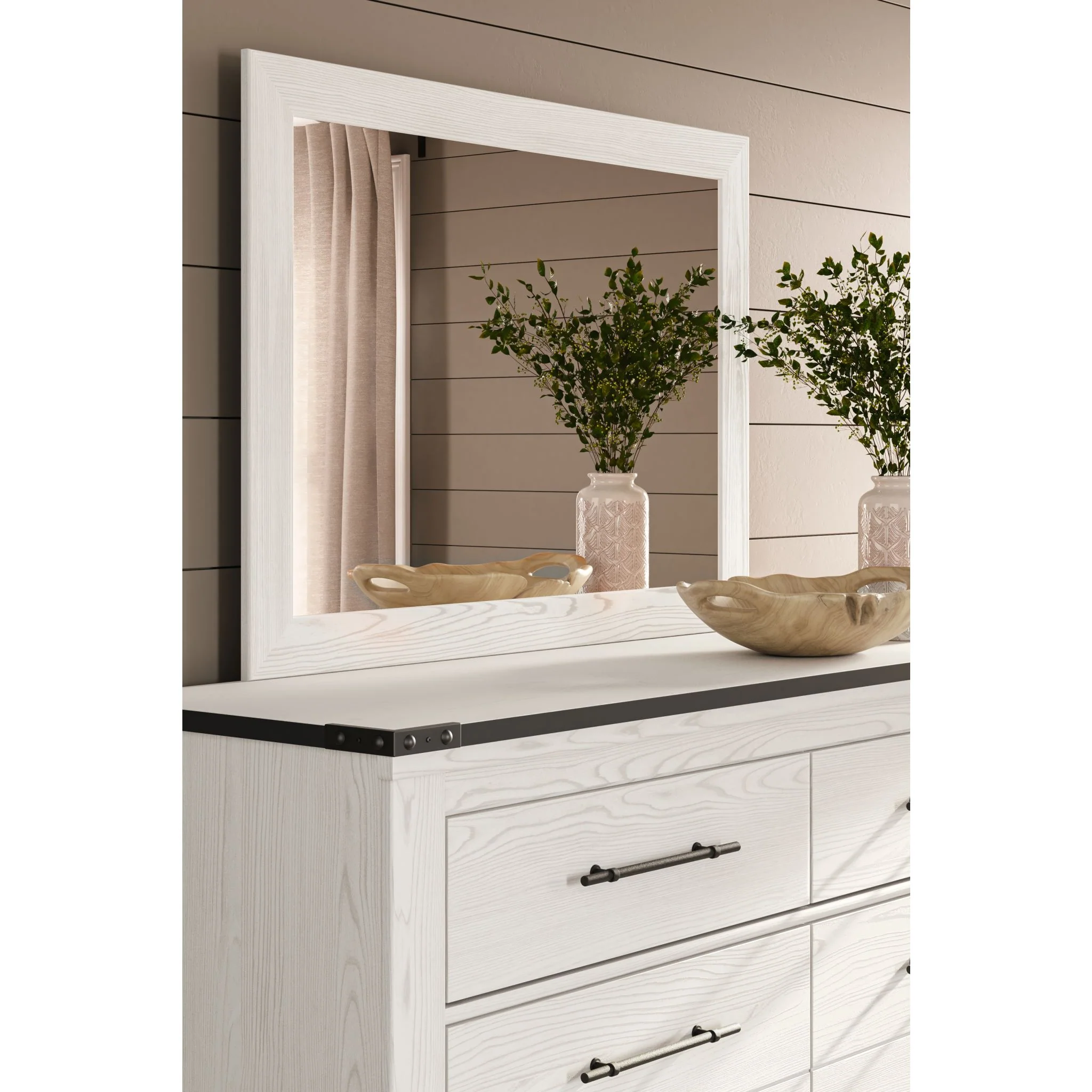 Schoenberg Dresser and Mirror - Image 9