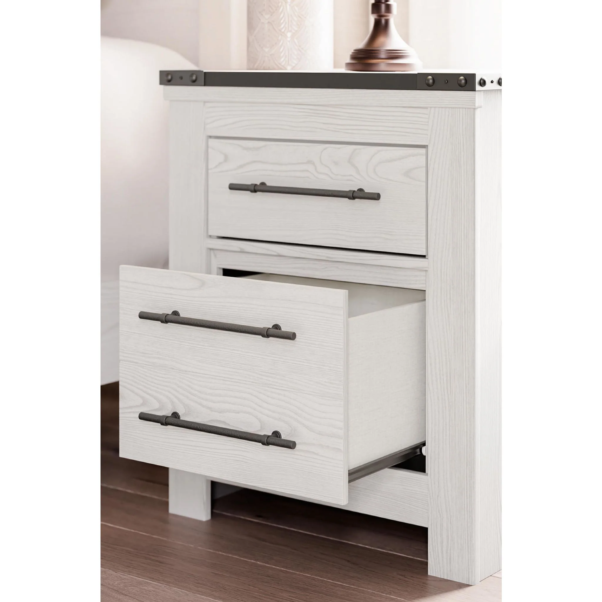 Schoenberg Two Drawer Nightstand - Image 13