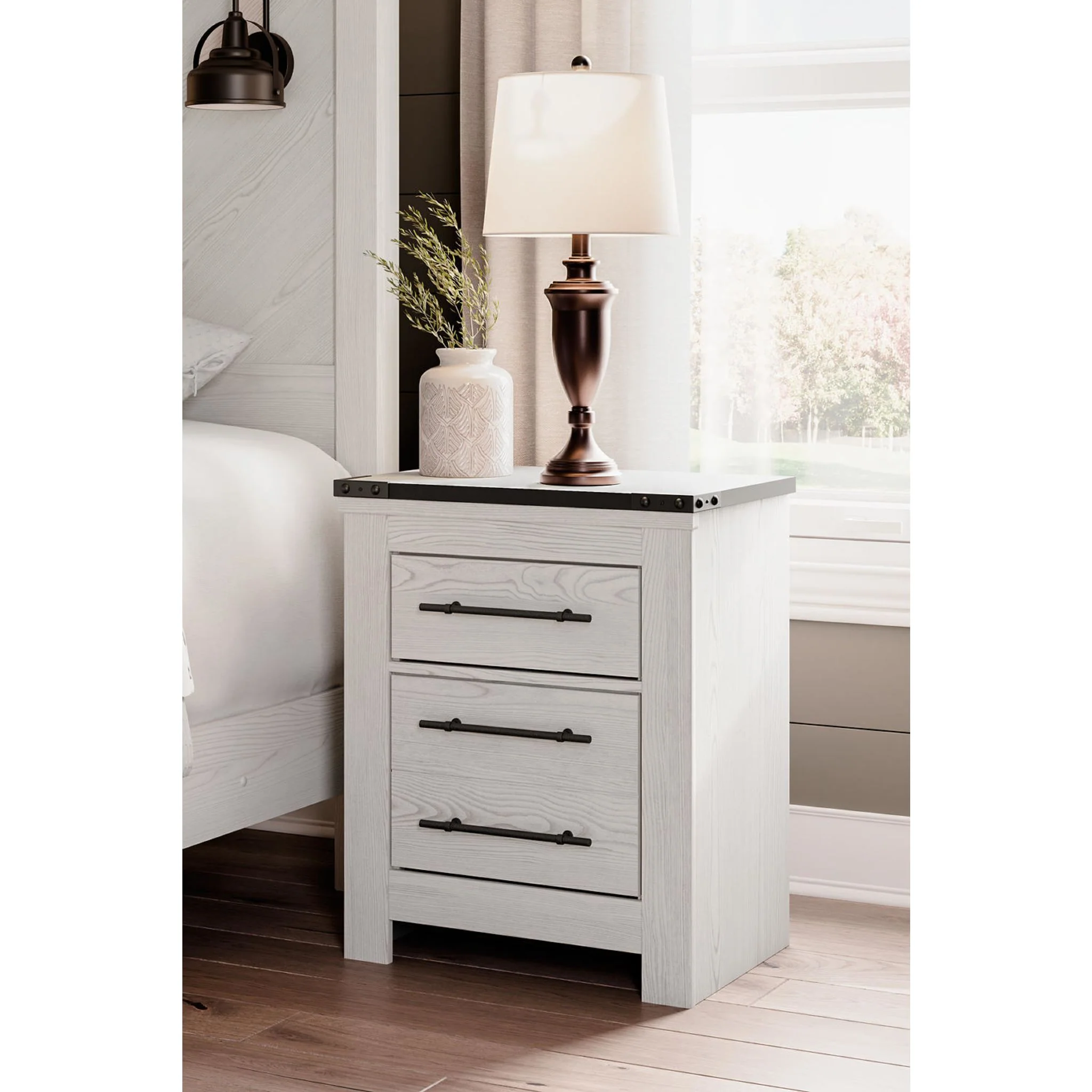 Schoenberg Two Drawer Nightstand - Image 19