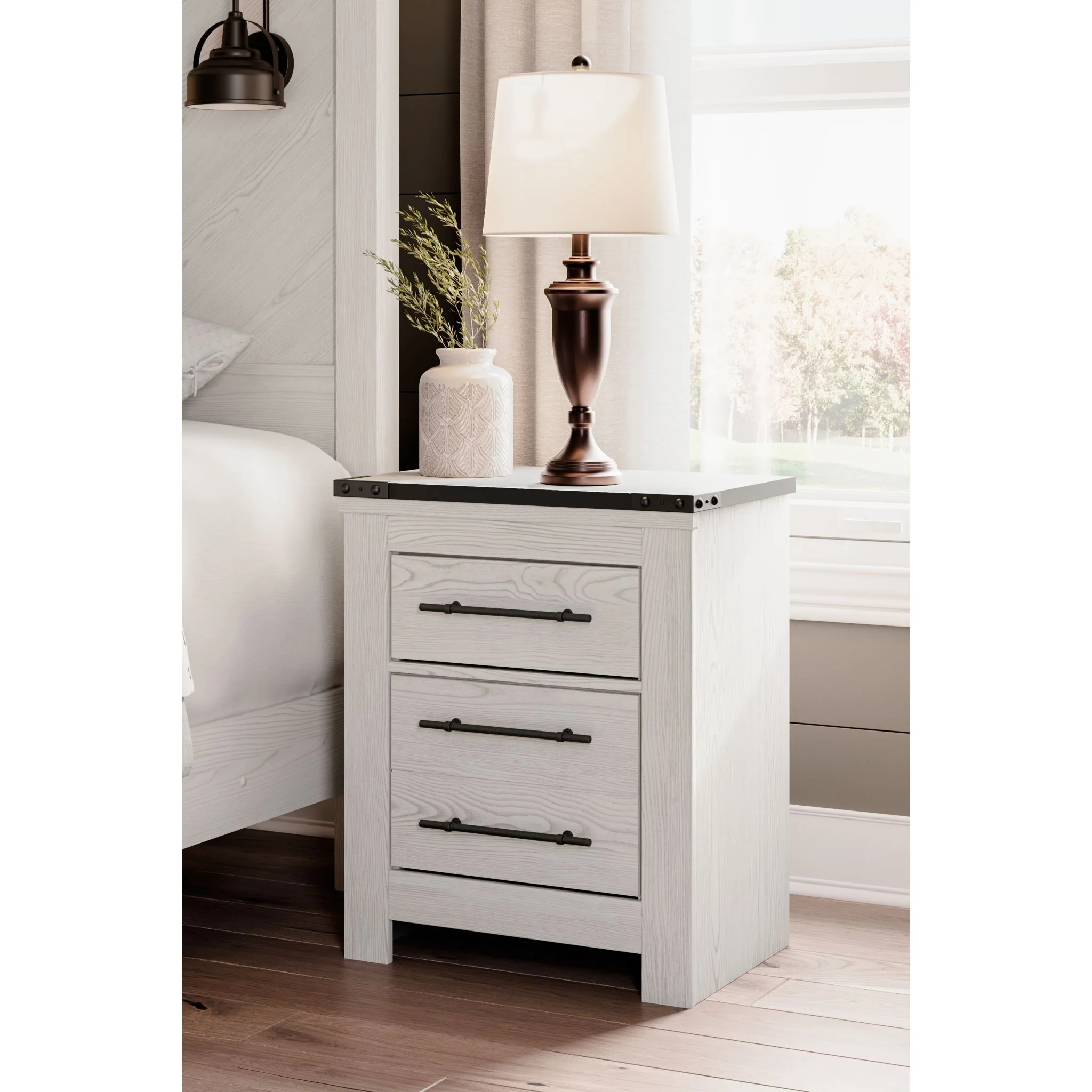 Schoenberg Two Drawer Nightstand - Image 2