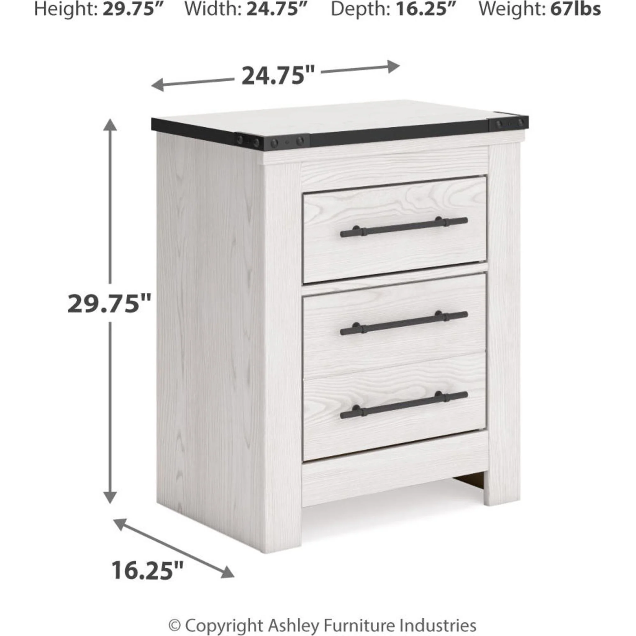 Schoenberg Two Drawer Nightstand - Image 22