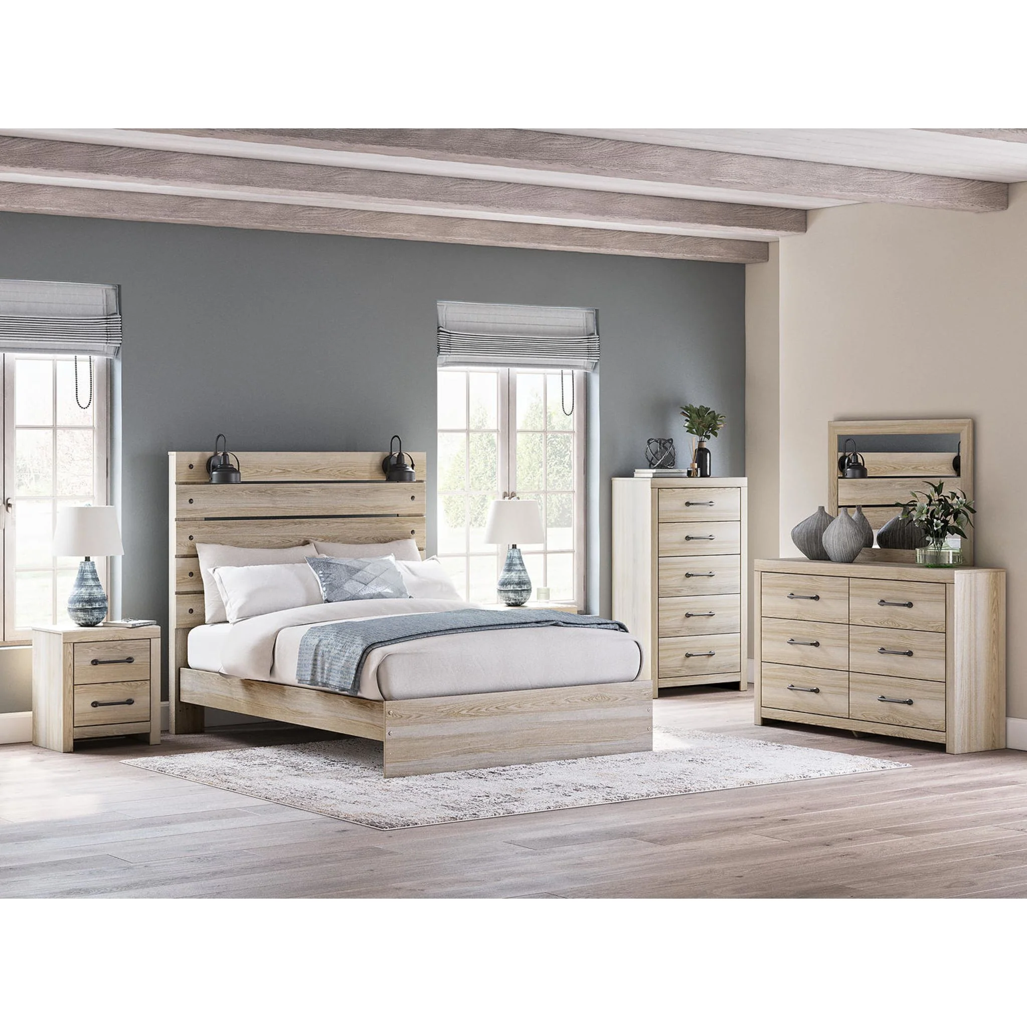 Senbry-Exclusive 5 Piece Queen Storage Bedroom - Image 2