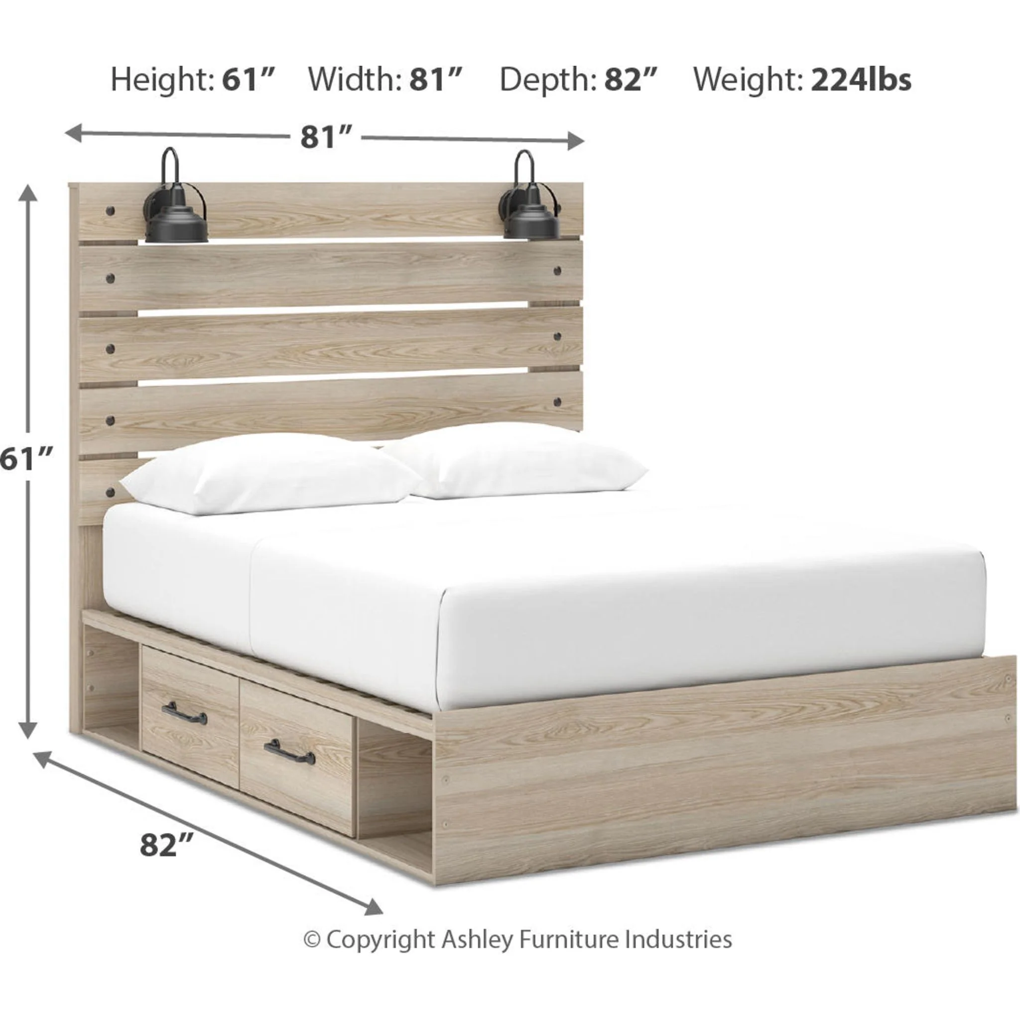 Senbry-Exclusive Panel Bed with 2 Drawer Storage - Image 17