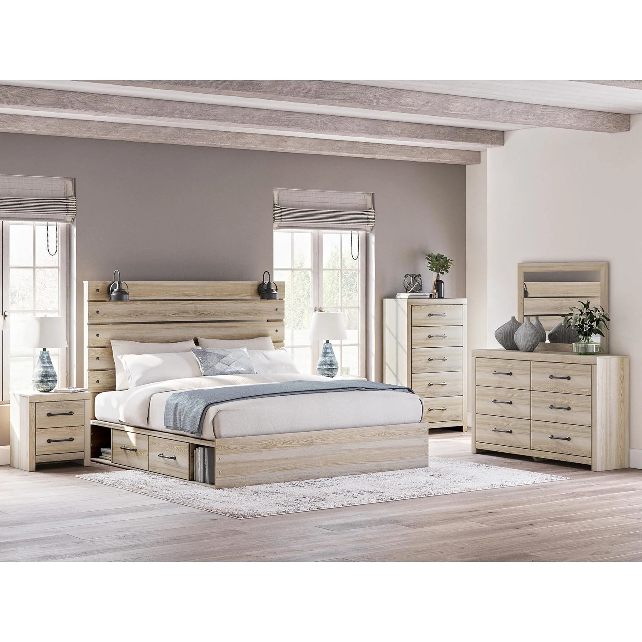 Senbry-Exclusive Panel Bed with 2 Drawer Storage - Image 26