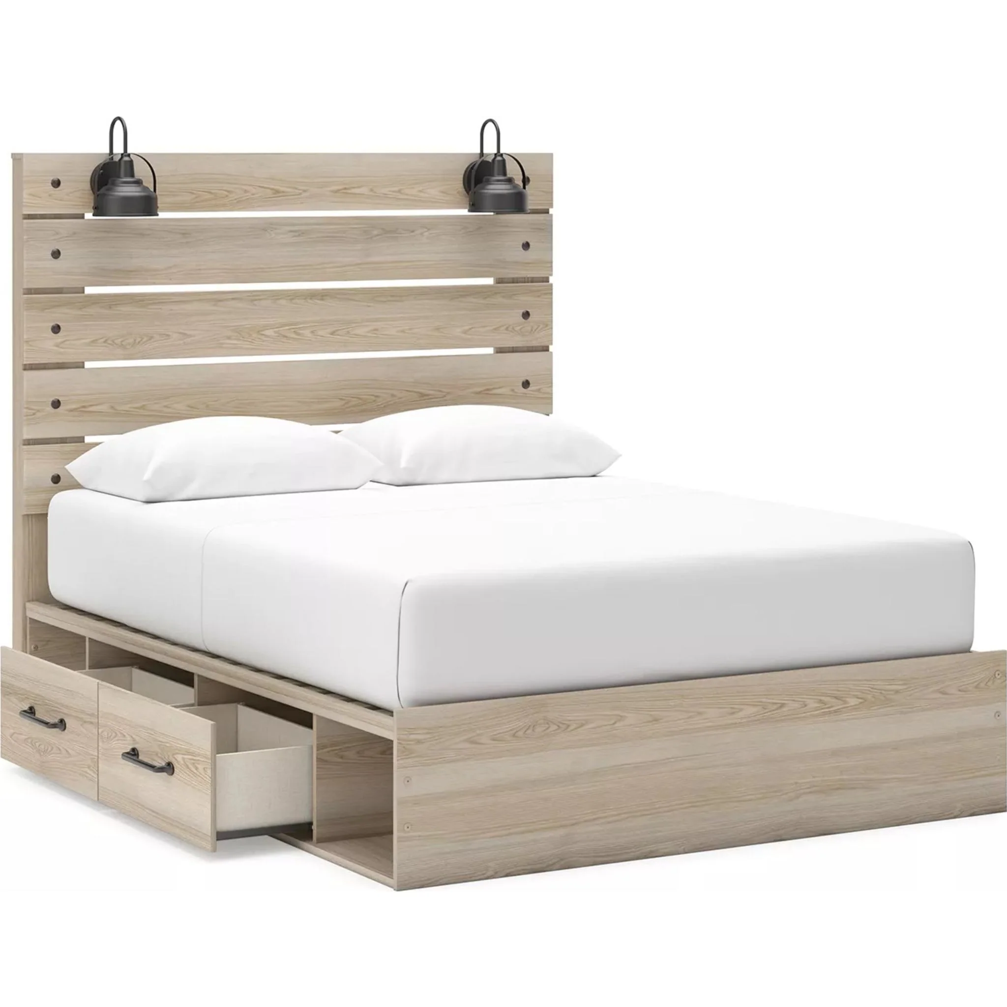 Senbry-Exclusive Panel Bed with 2 Drawer Storage - Image 3